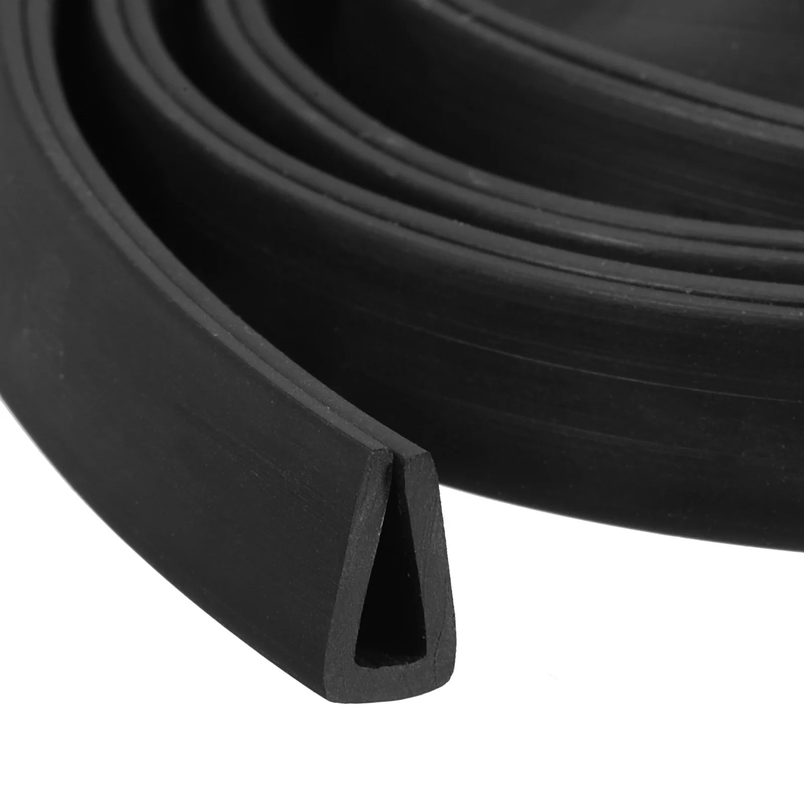 Uxcell 11/32" x 7/16"x 13.1ft Rubber U Channel Edge Trim Flat Type Fit for 4mm Edge