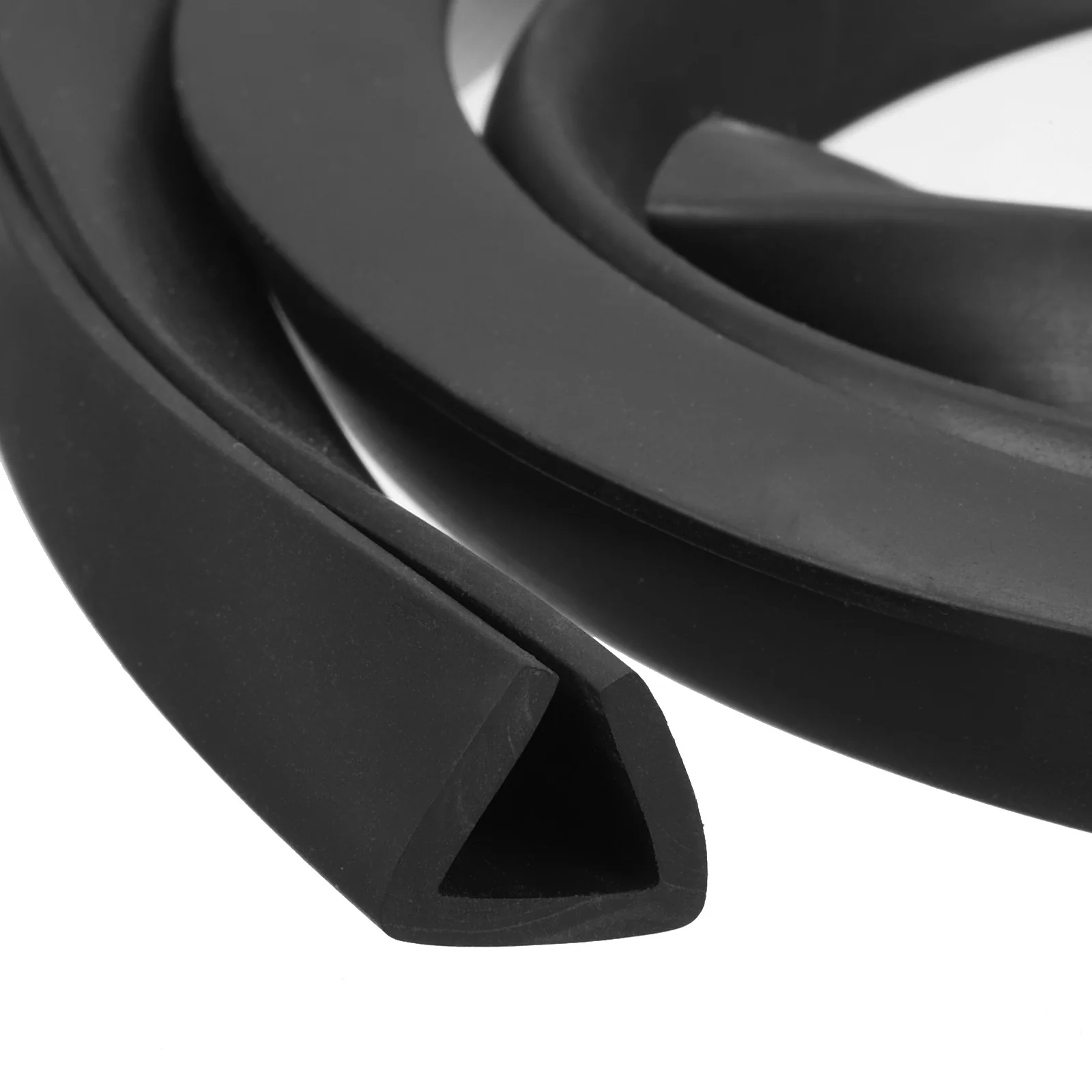 Uxcell 9/16" x 15/32"x 16.4ft Rubber U Channel Edge Trim Flat Type Fit for 10mm Edge
