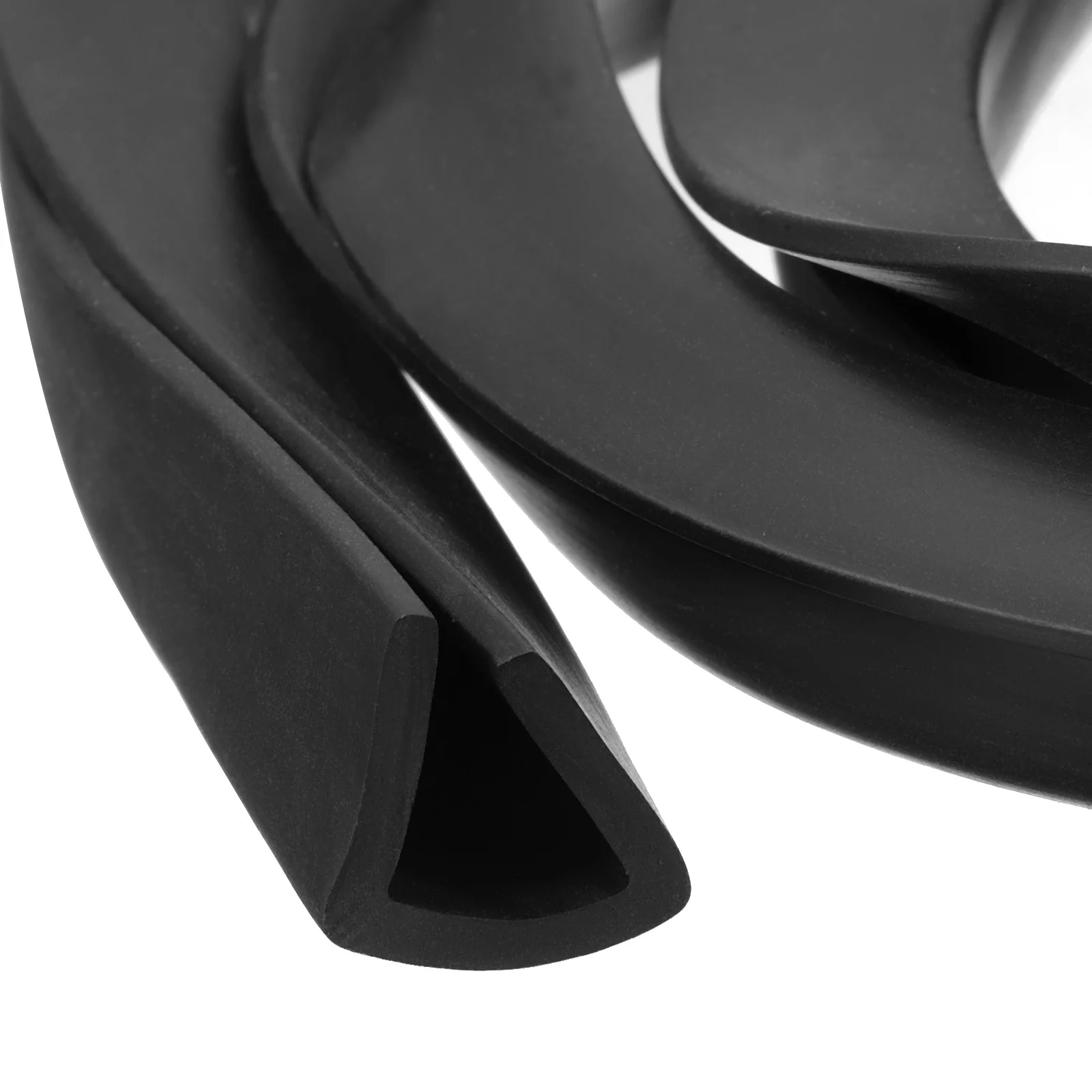 Uxcell 5/8" x 9/16"x 16.4ft Rubber U Channel Edge Trim Flat Type Fit for 12mm Edge