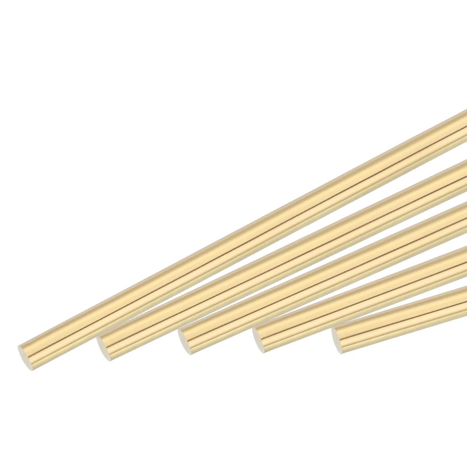 2mm Diameter 100mm Length Brass Solid Round Rod for DIY Craft 30Pcs