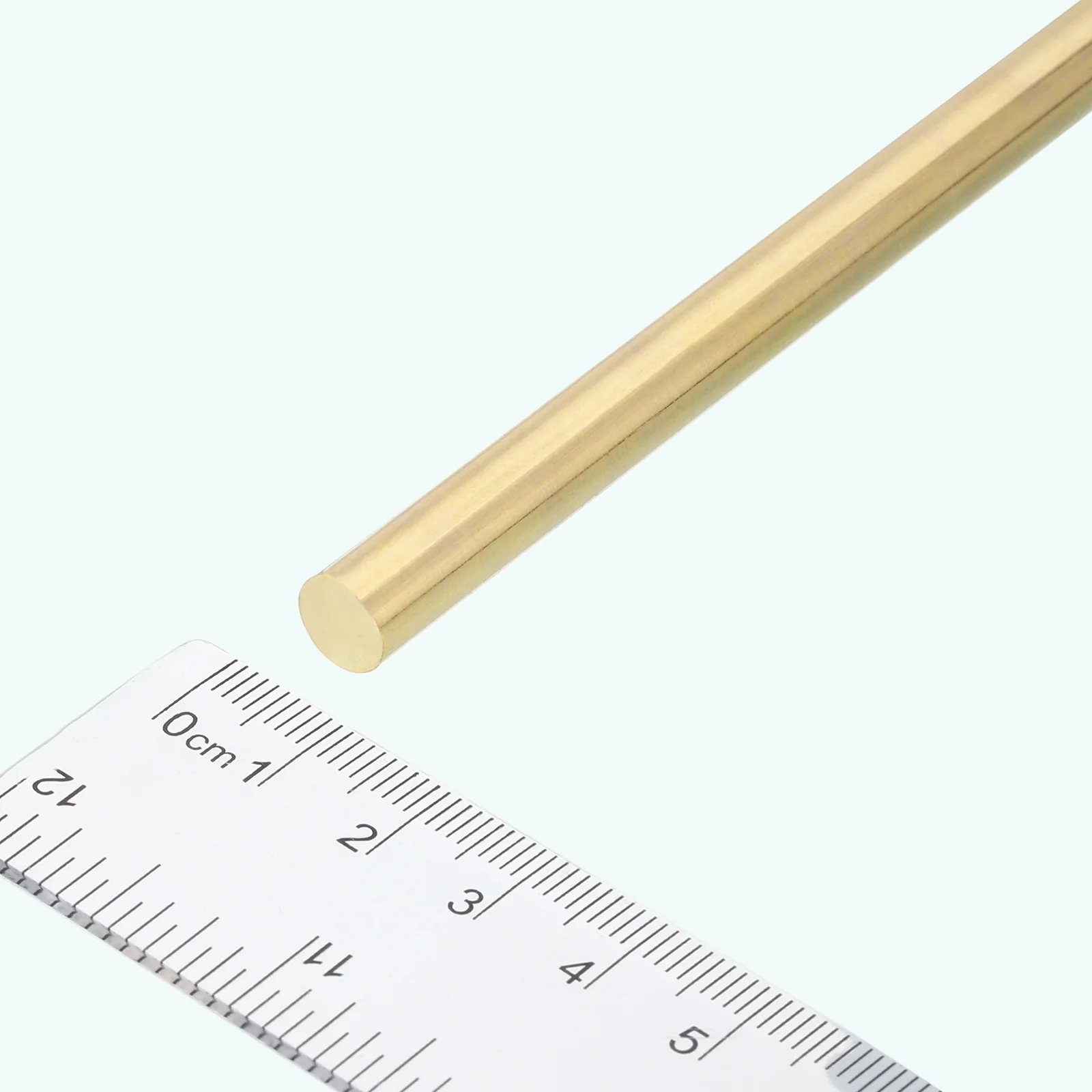 8mm Diameter 100mm Length Brass Solid Round Rod for DIY Craft 4Pcs - Image 5