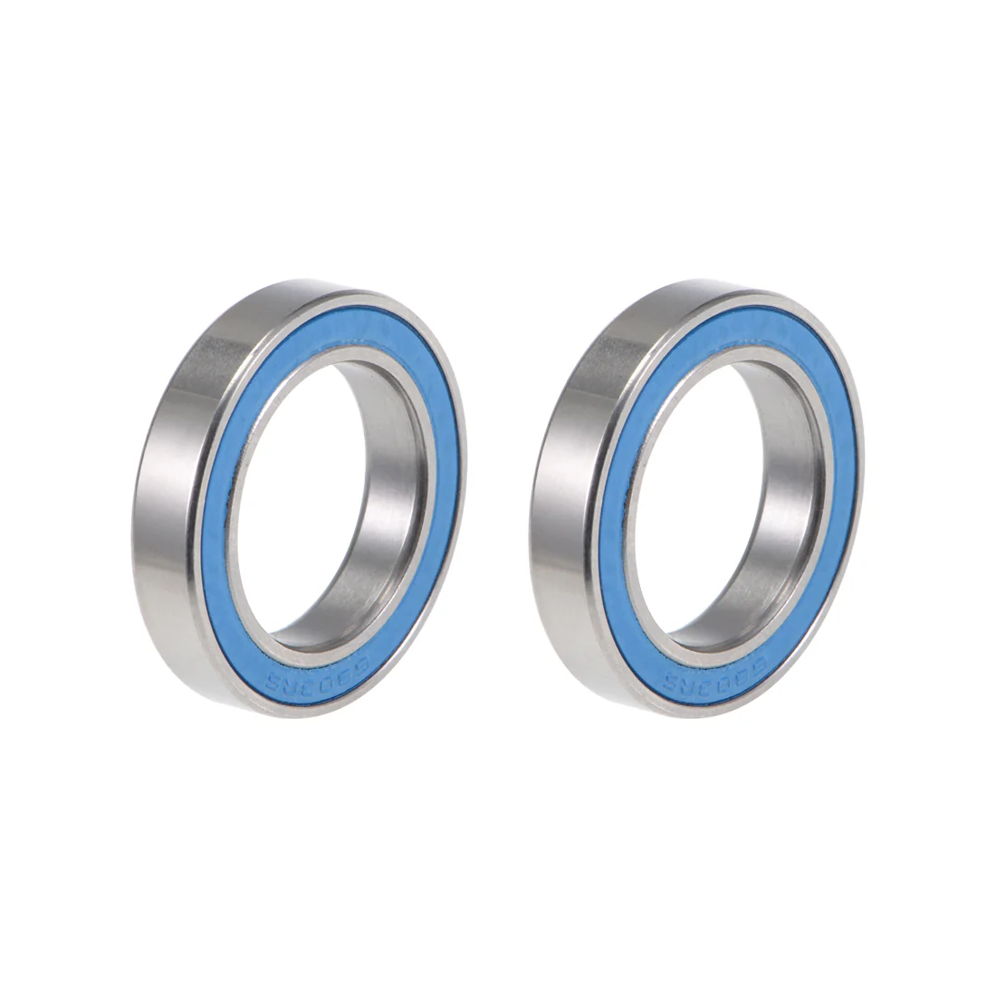 Uxcell 6803-2RS Deep Groove Ball Bearings 17mm x 26mm x 5mm Double Sealed Chrome Steel Blue Cover P6(ABEC3) 2pcs