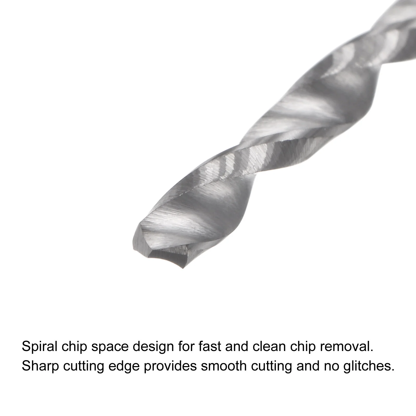 Uxcell 2mm C2/K20 Tungsten Carbide Straight Shank Spiral Flutes Twist Drill Bits 8pcs - Image 3