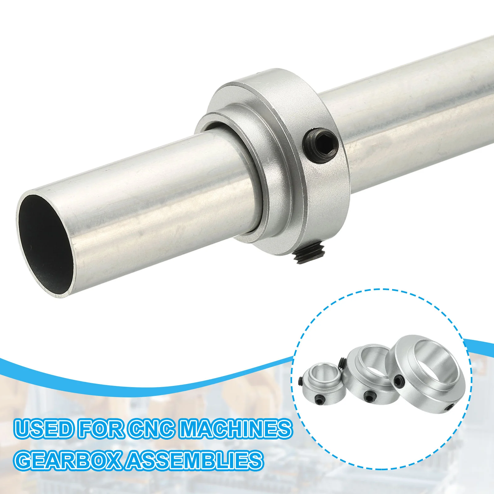4pcs Aluminium Alloy Shaft Collar, 3/8" ID 11/16" OD 3/8" Thickness - Image 4