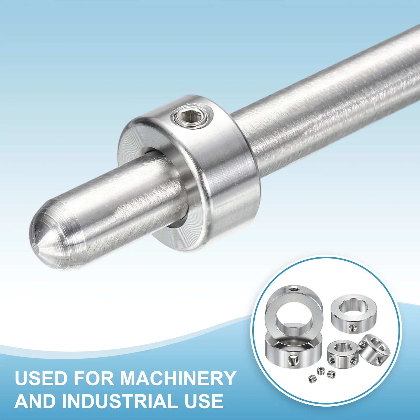 2pcs Stainless Steel Shaft Collar, 25mm ID 40mm OD 16mm Thickness Dual Hole - Image 4