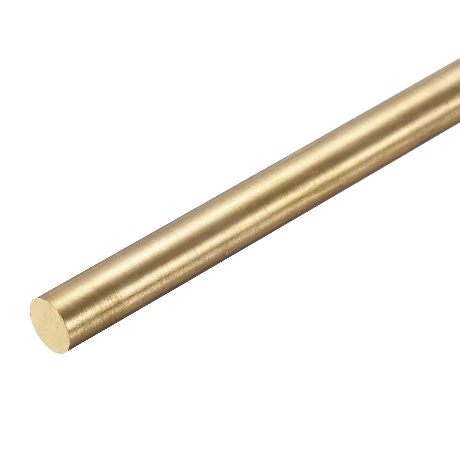 Uxcell 9.5mm x 500mm Brass Round Rod, Metal Solid Shaft Rods Lathe Bar