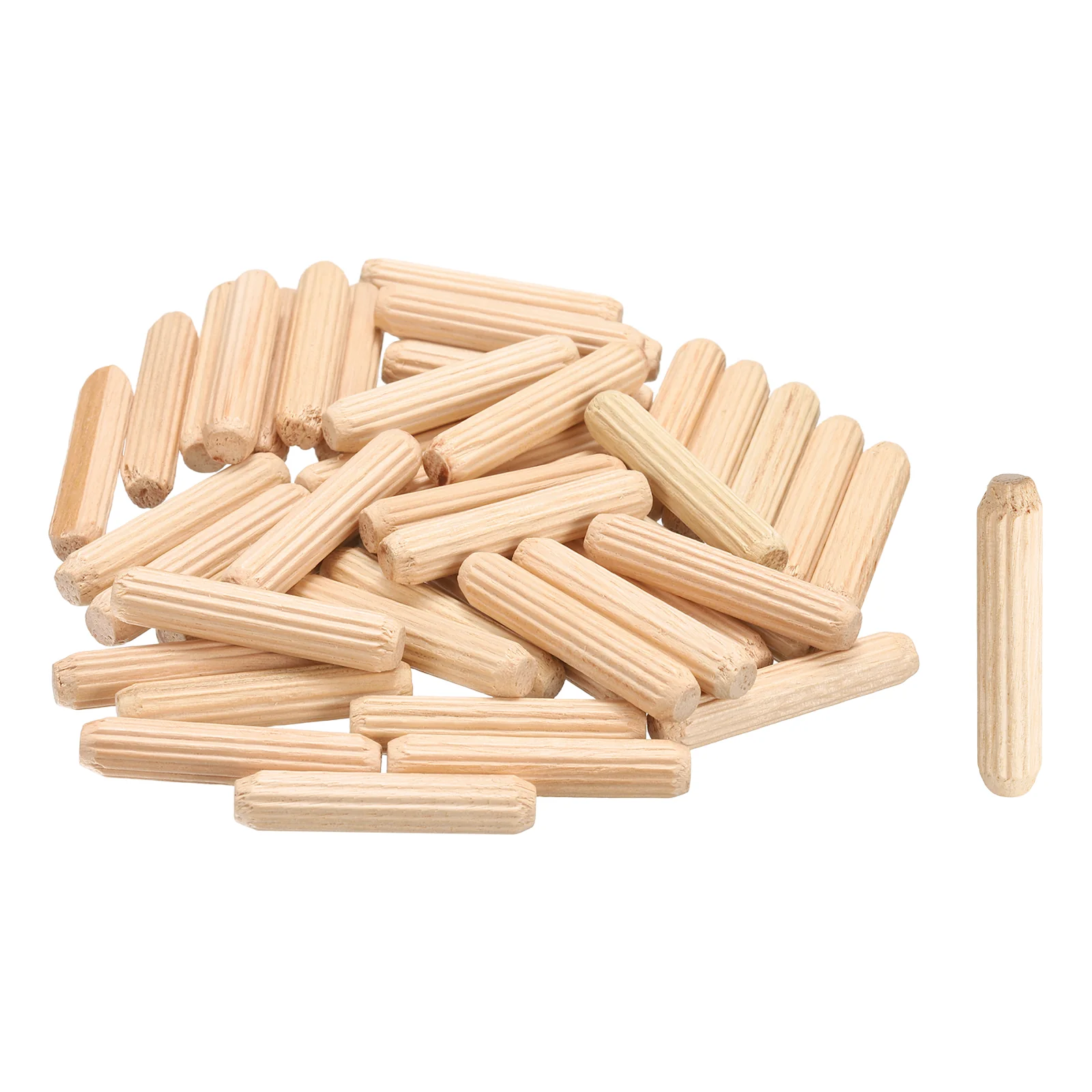 Wooden Dowel Pins 1/4"x 1-13/64" (6mm x 30mm) Straight Dowel Rods Count 120