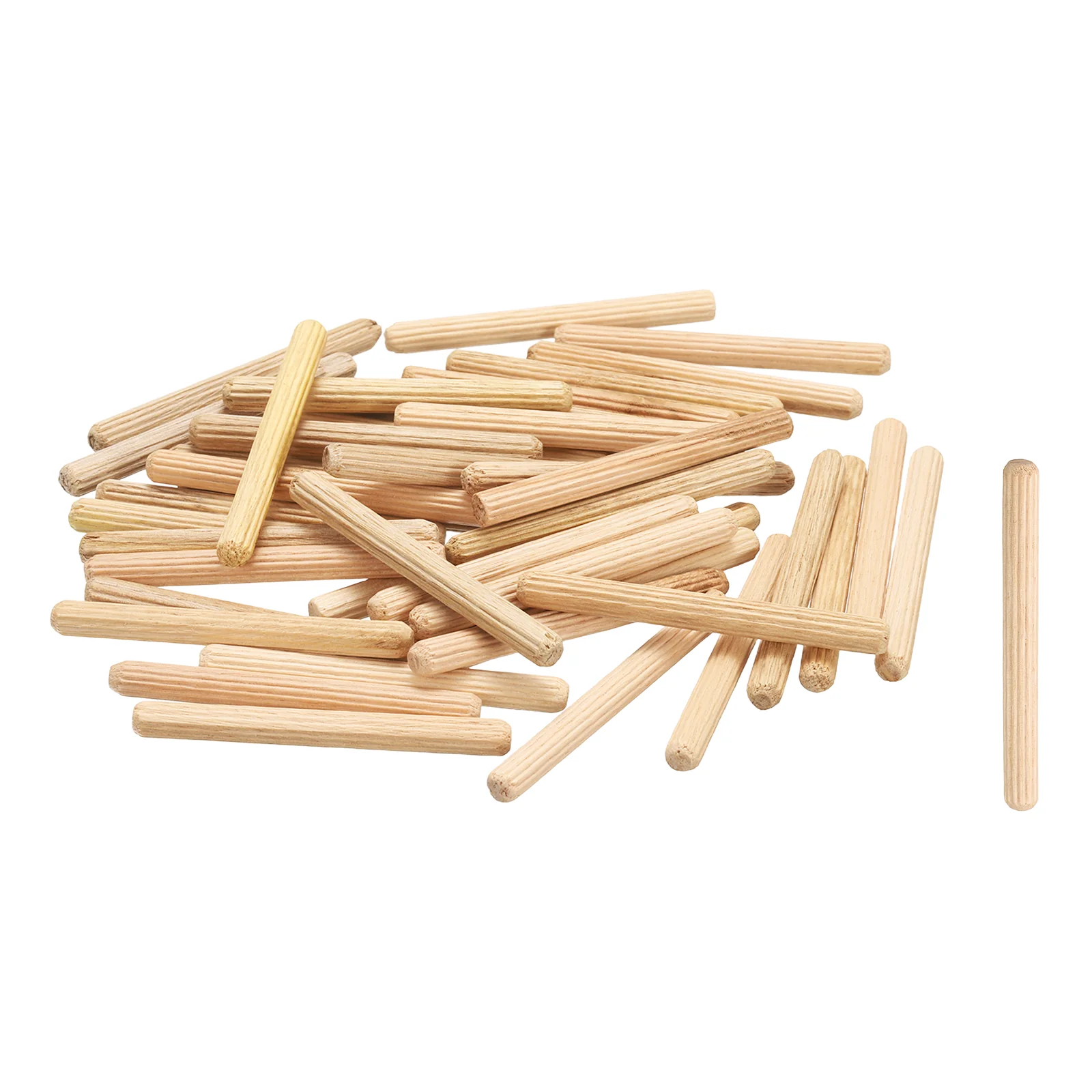 Wooden Dowel Pins 3/16"x 2"(5mm x 50mm) Straight Dowel Rods Count 60