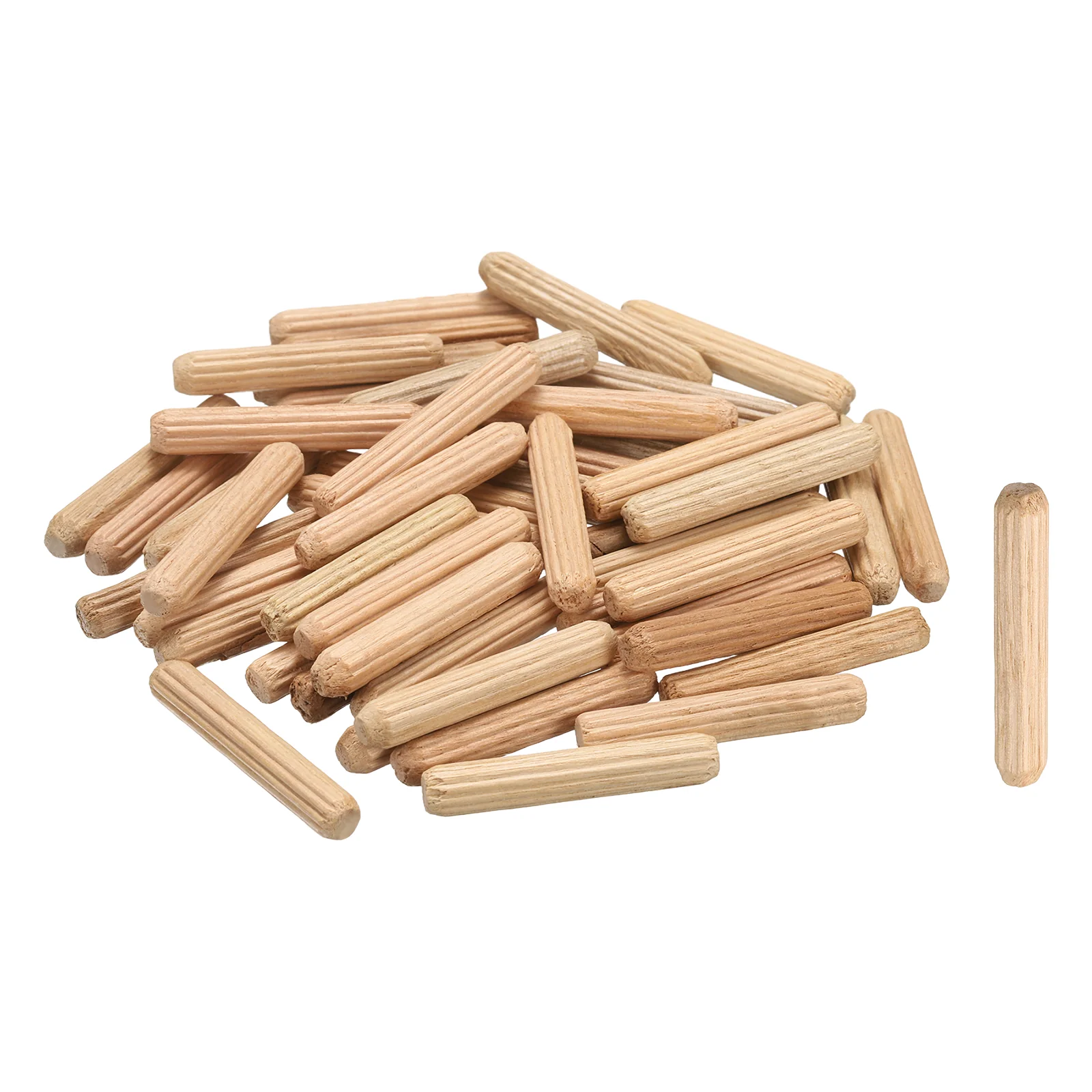 Wooden Dowel Pins 3/16"x 1-13/64" (5mm x 30mm) Straight Dowel Rods Count 50