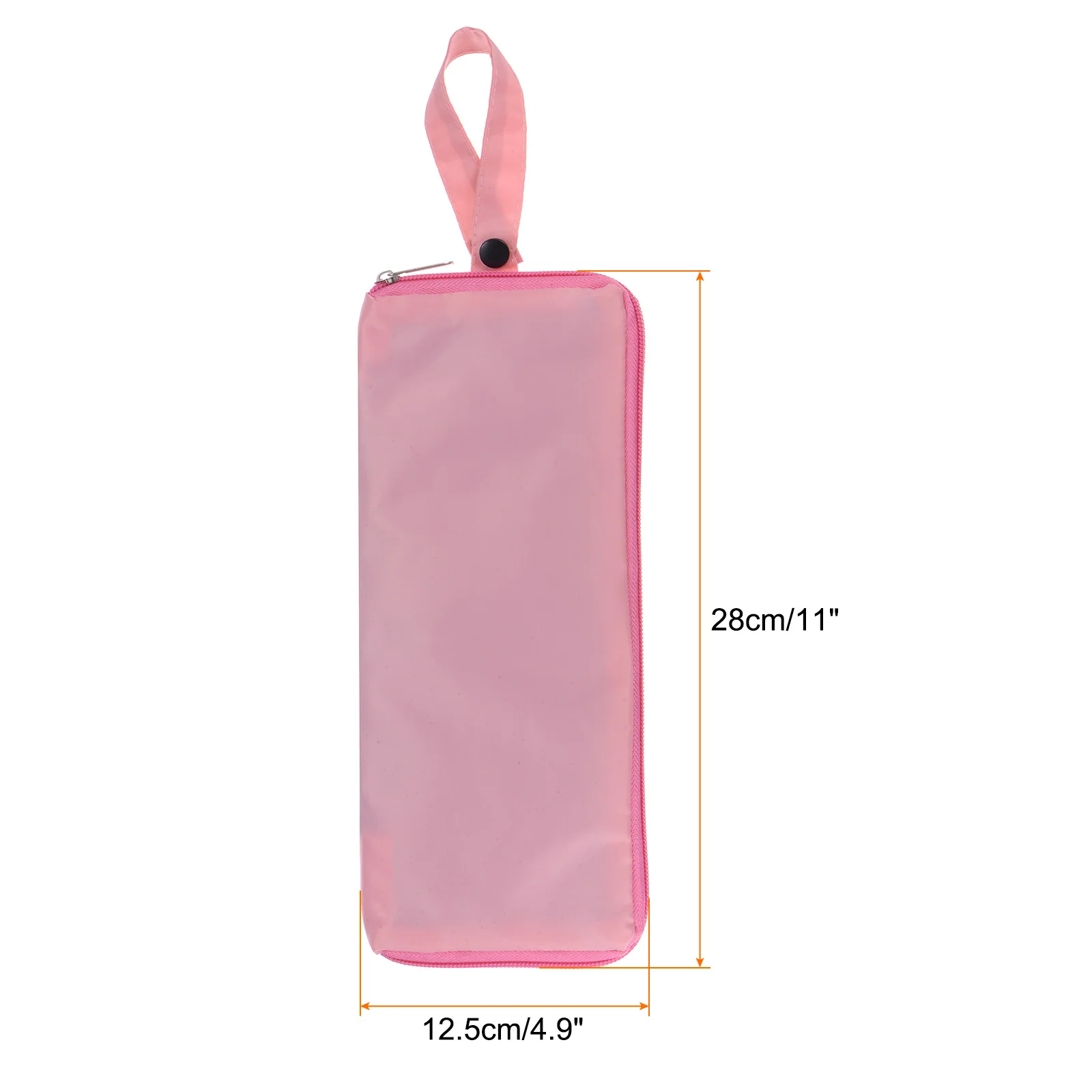 Umbrellas Bag Carry Bag 4.9"x11" Portable Wet Umbrella Sleeve Pouch Pink - Image 2