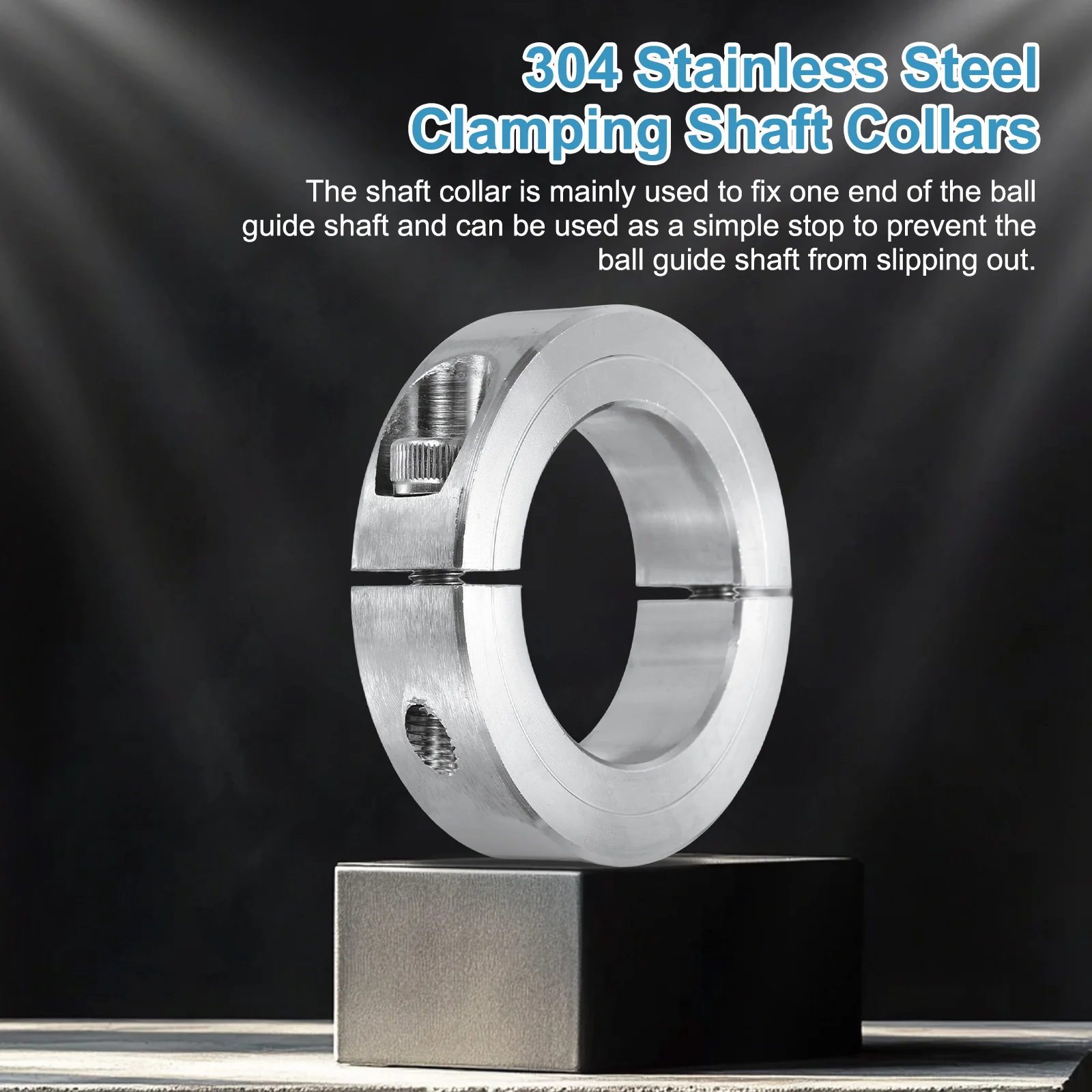 Shaft Collar 40mm Single Split 304 Stainless Steel Clamping Shaft Collars - Image 3