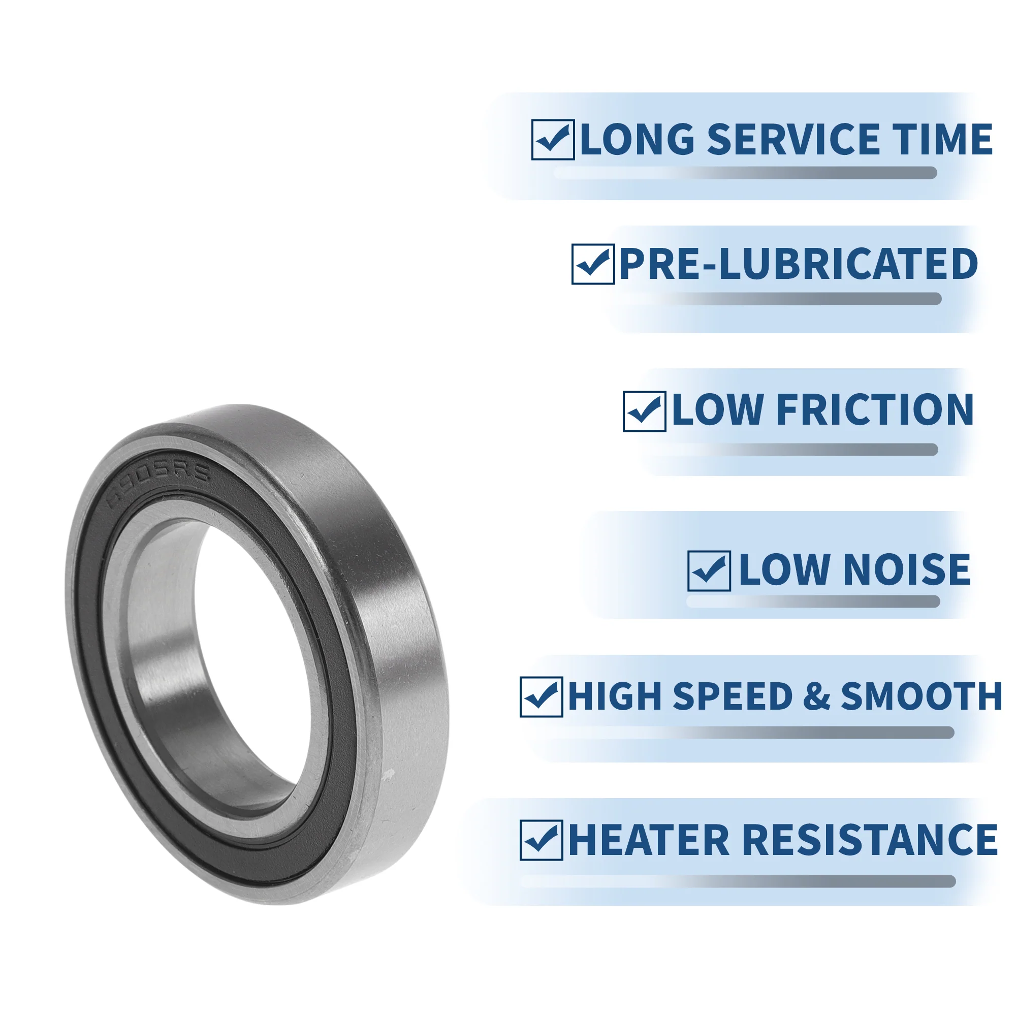 6905VV Deep Groove Ball Bearings 25x42x9mm 1 Pcs - Image 5