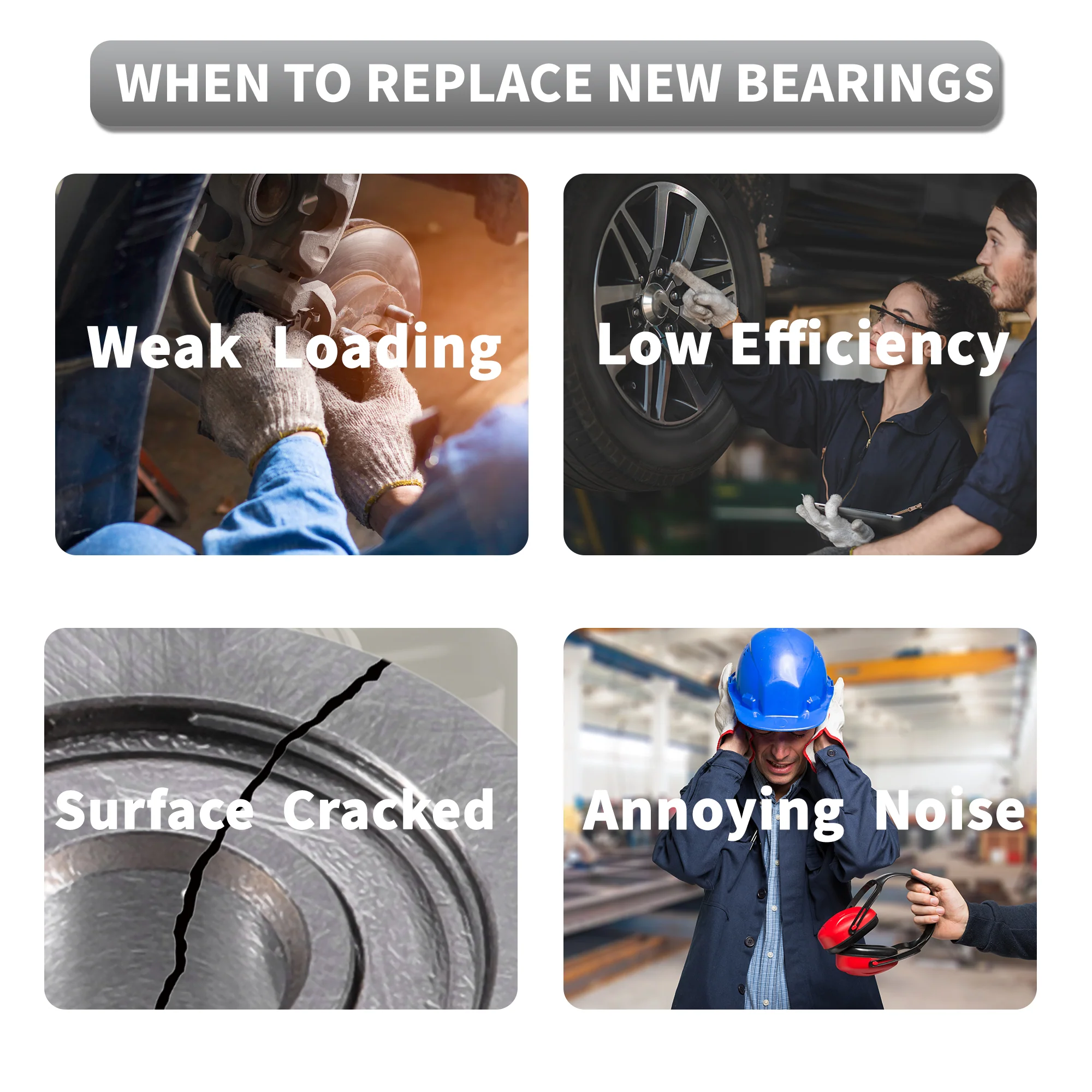 62/32 2RS Deep Groove Ball Bearings 32x65x17mm 1 Pcs Silver Tone - Image 3