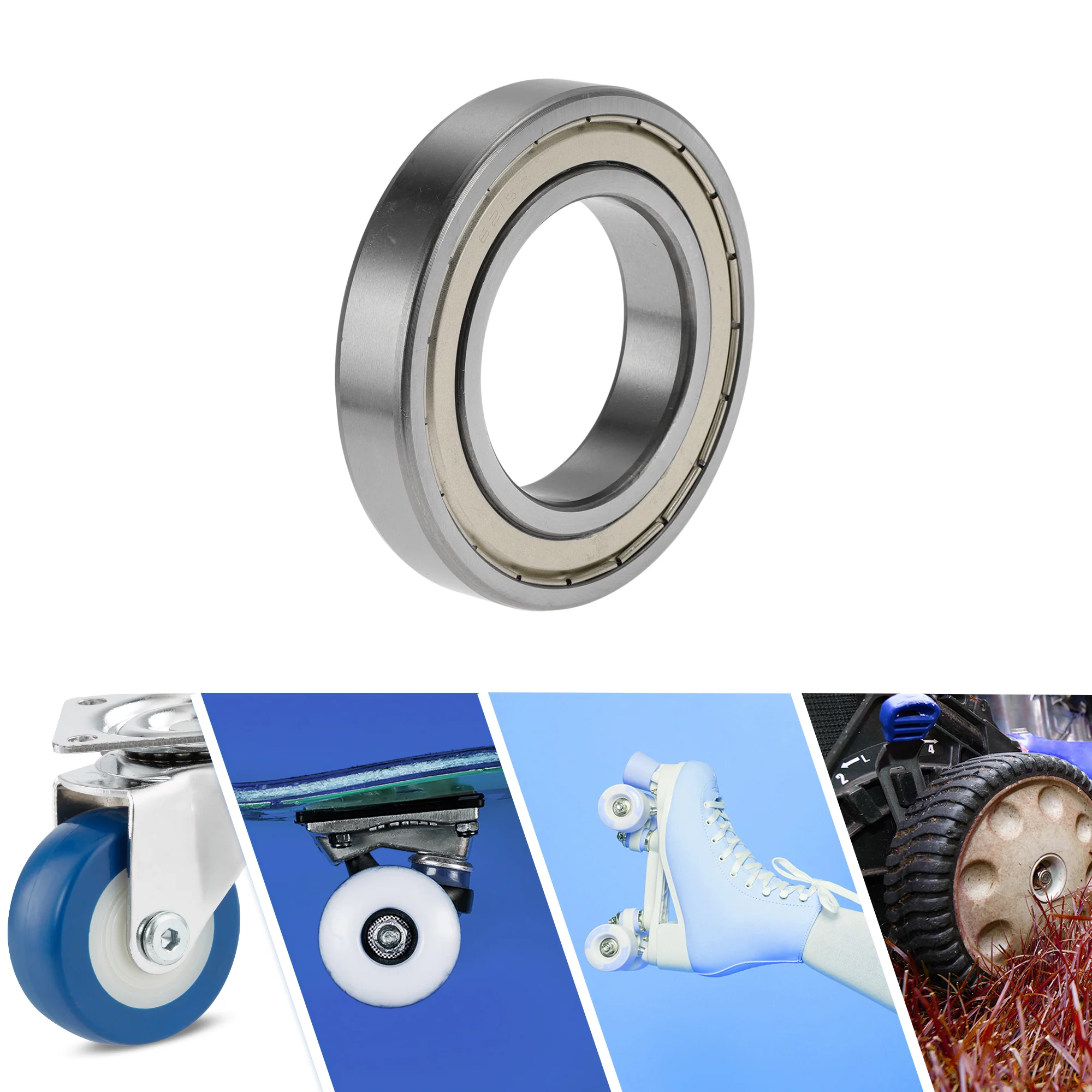 6215ZZ Deep Groove Ball Bearings 75x130x25mm 1 Pcs Silver Tone - Image 2