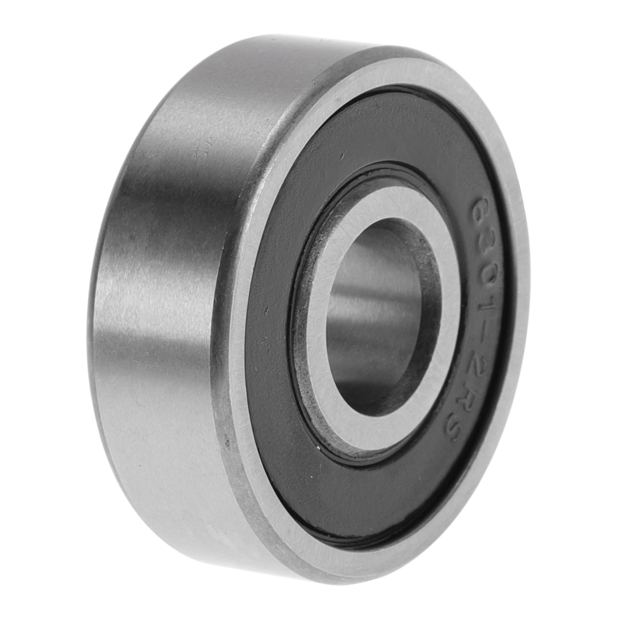 6301VV Deep Groove Ball Bearings 12x37x12mm 1 Pcs Silver Tone