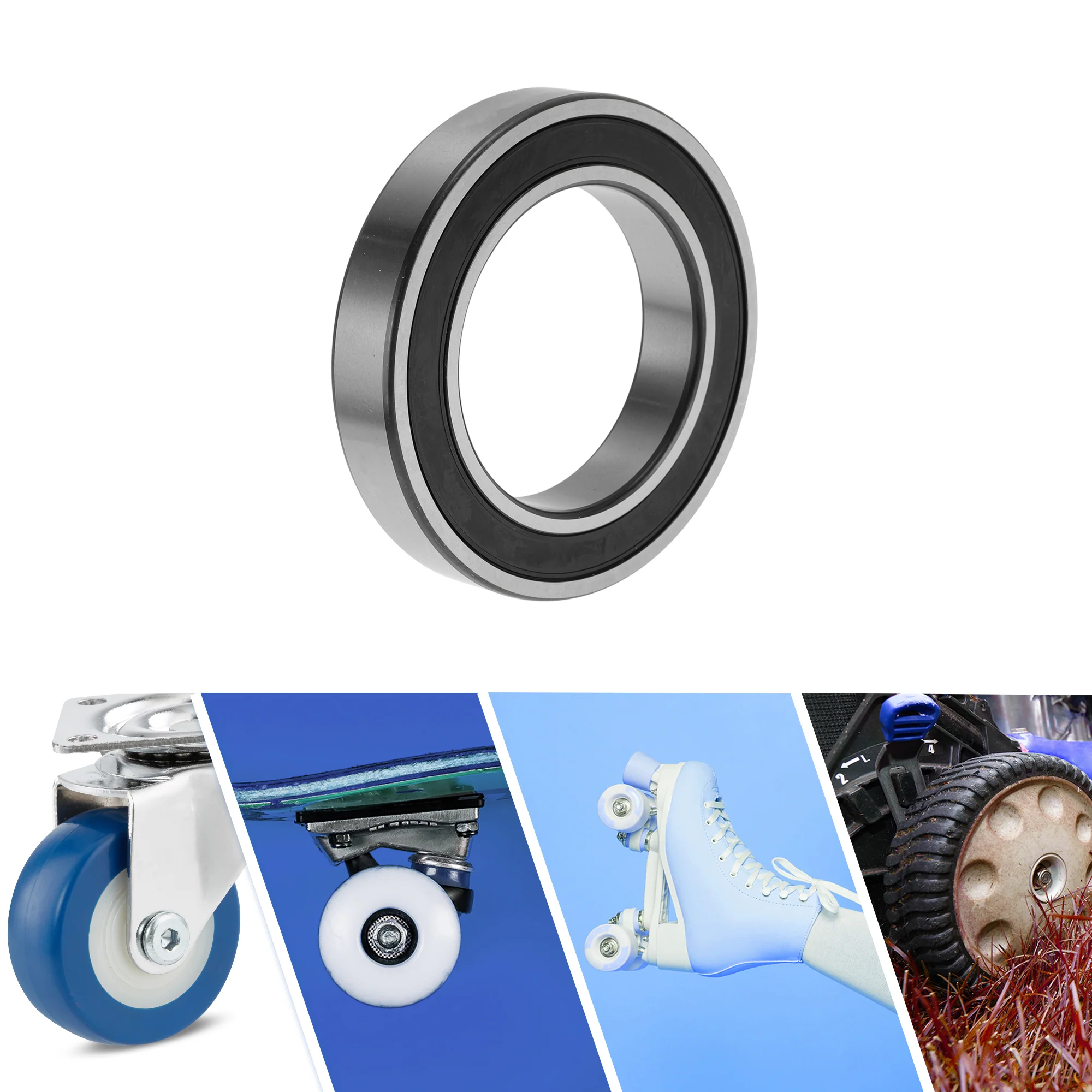 6014VV Deep Groove Ball Bearings 70x110x20mm 1 Pcs Silver Tone - Image 2