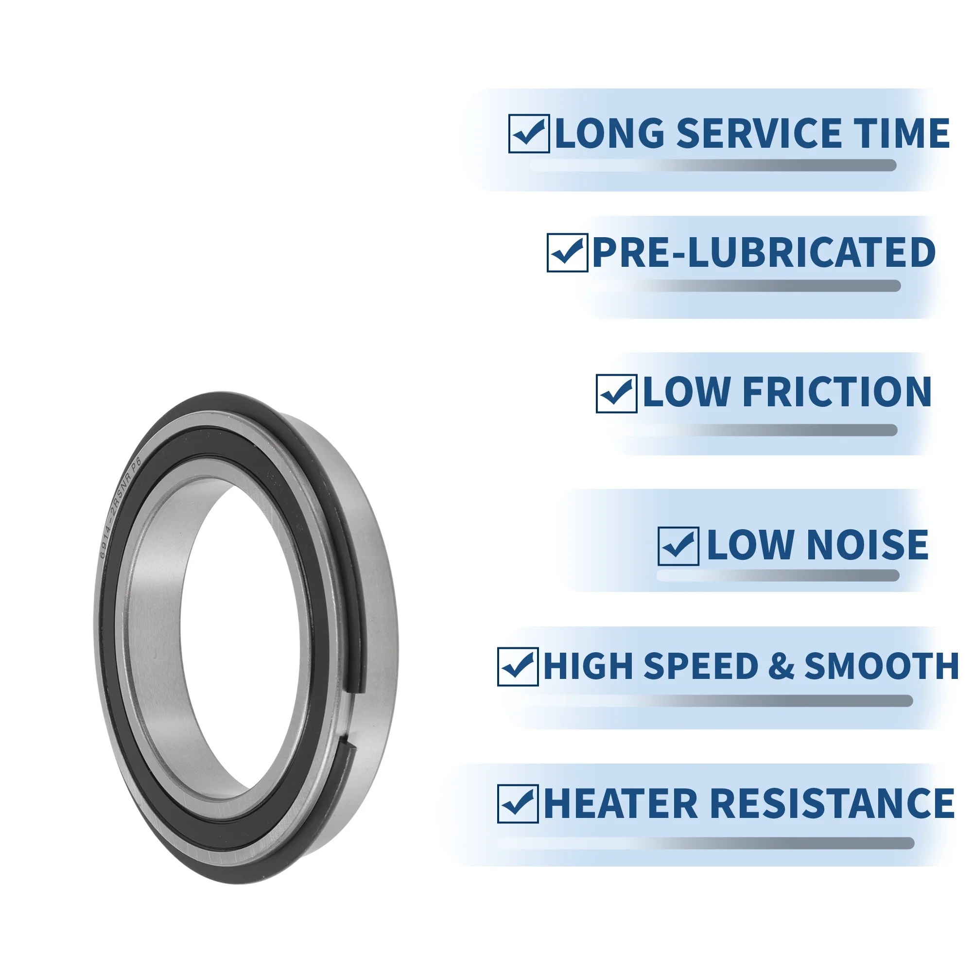 6914NR2RS Deep Groove Ball Bearings 70x100x16mm Scooter Skateboard Wheel - Image 5