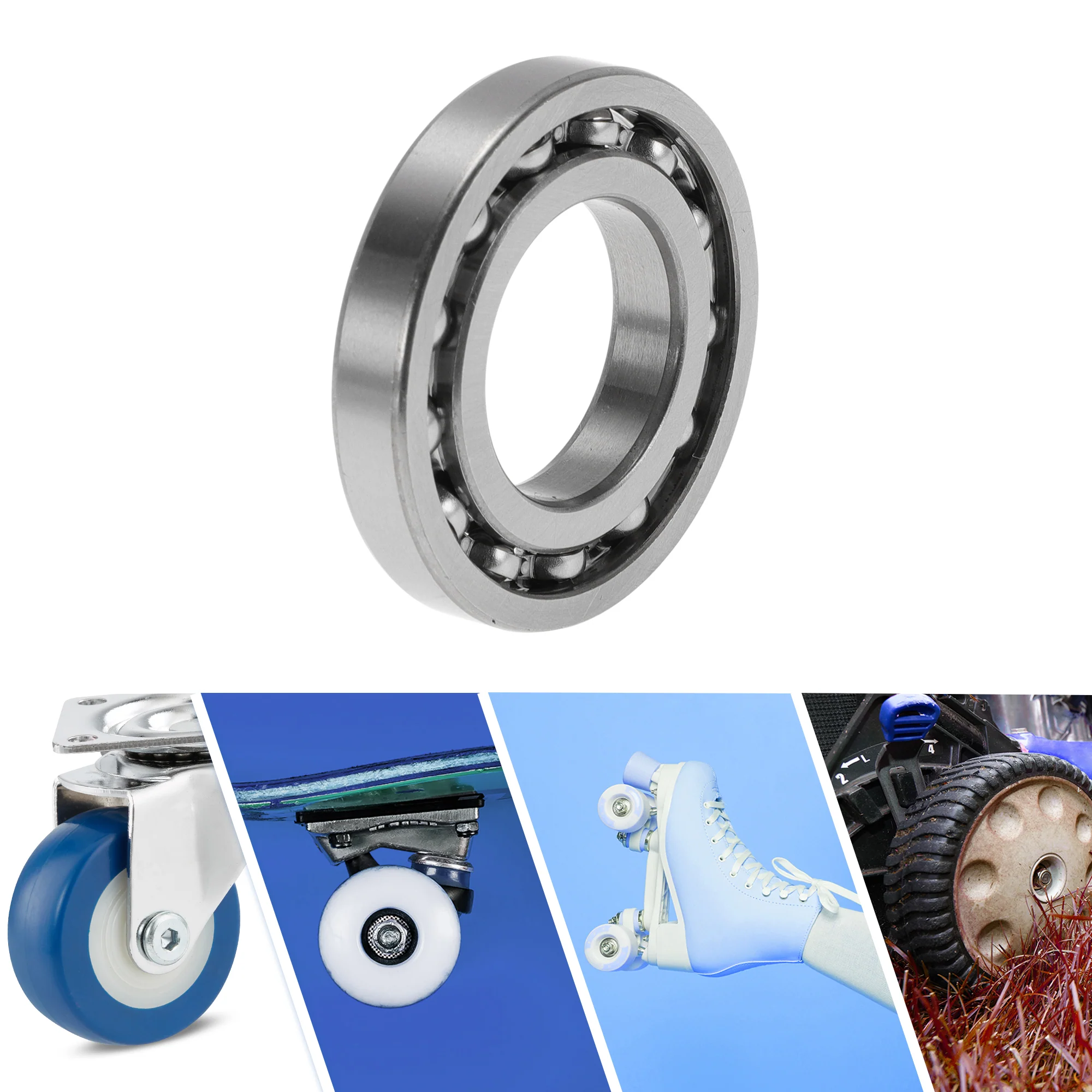 16005 Deep Groove Ball Bearings 25x47x8mm 1 Pcs Silver Tone - Image 2