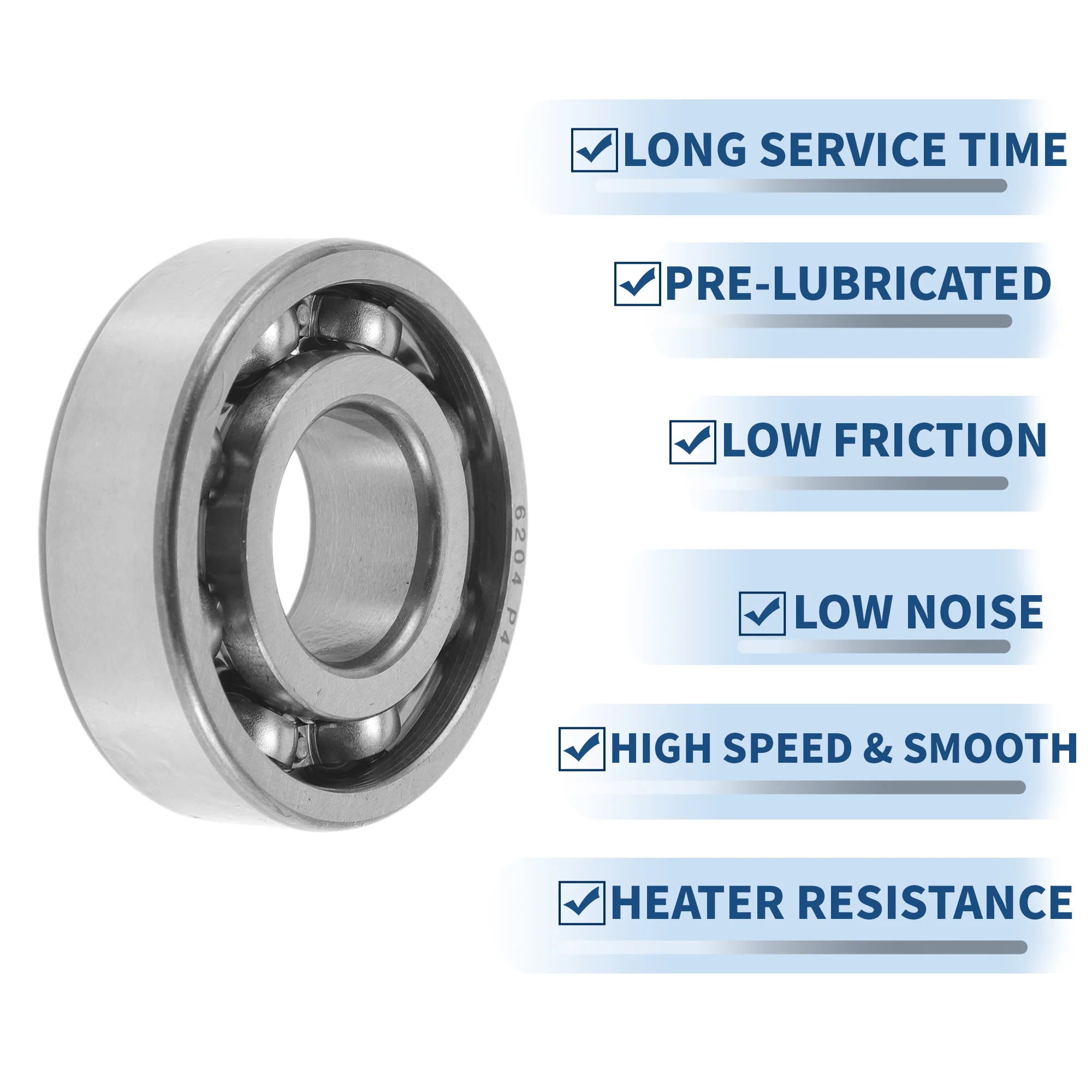 6204 Deep Groove Ball Bearings 20x47x14mm 1Pc Scooter Skateboard Wheel - Image 5