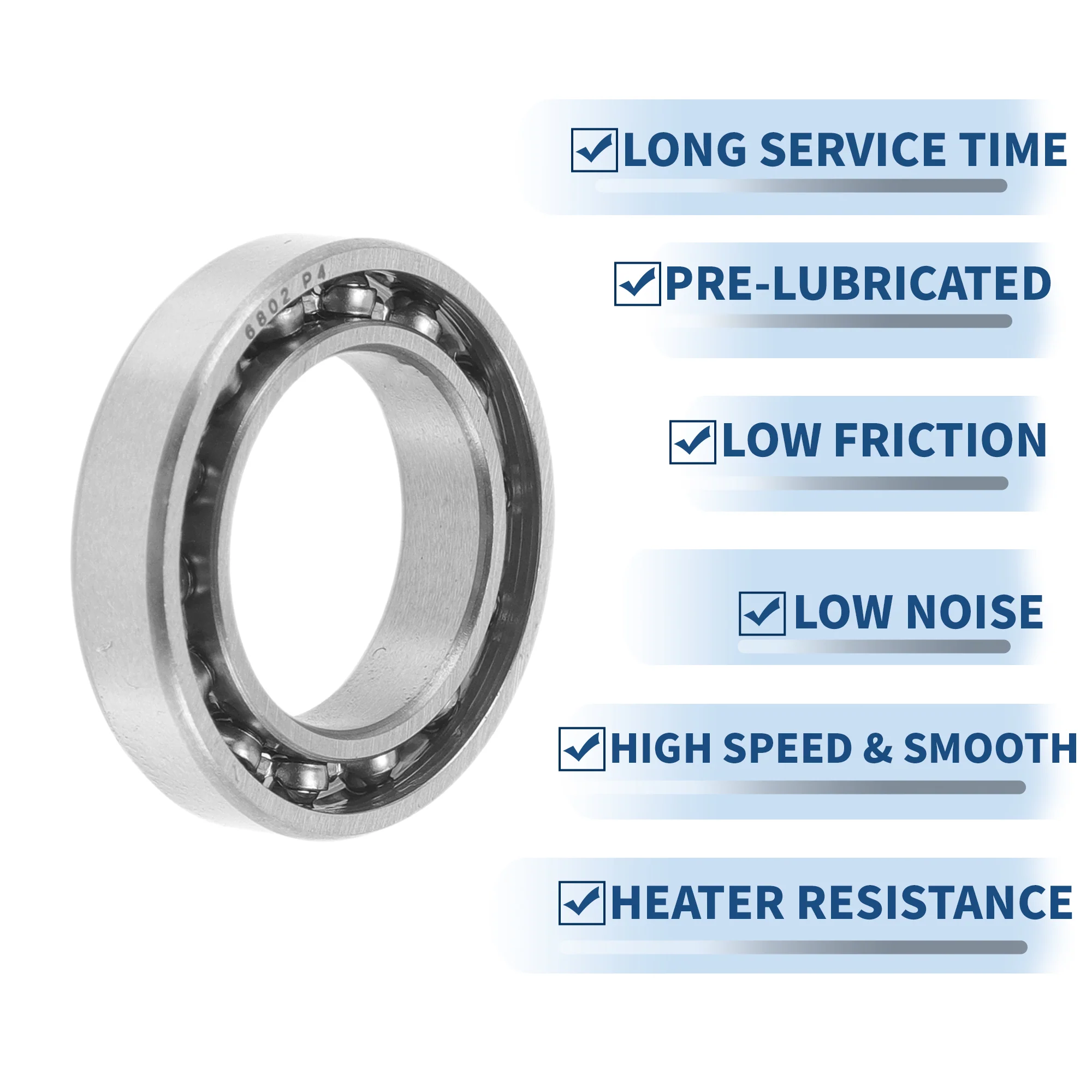 6802 Deep Groove Ball Bearings 15x24x5mm 1Pc Scooter Skateboard Wheel - Image 5