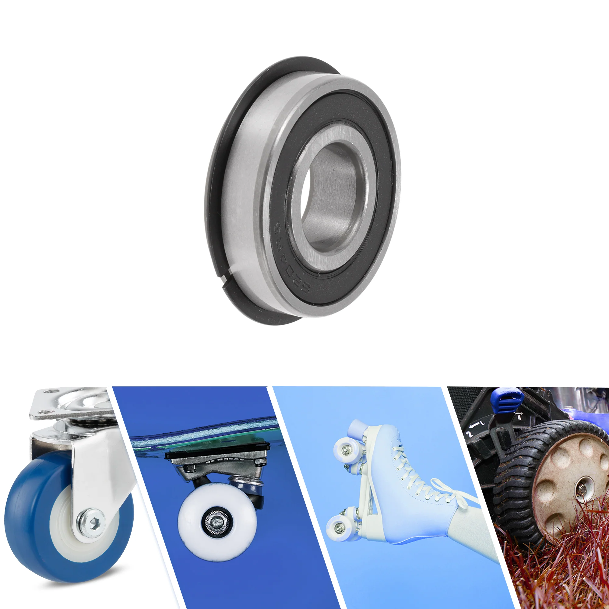 6204NR2RS Deep Groove Ball Bearings 20x47x14mm Scooter Skateboard Wheel - Image 2