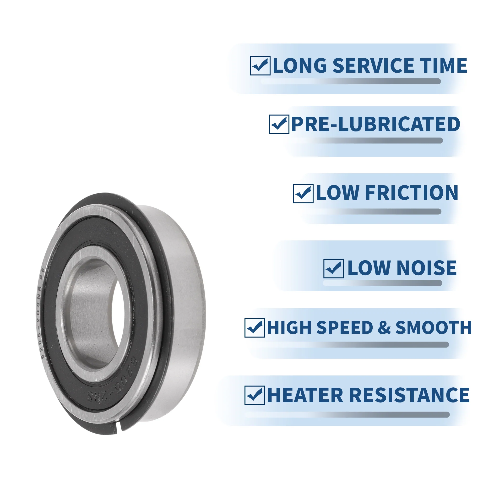 6205NR2RS Deep Groove Ball Bearings 25x52x15mm Scooter Skateboard Wheel - Image 5