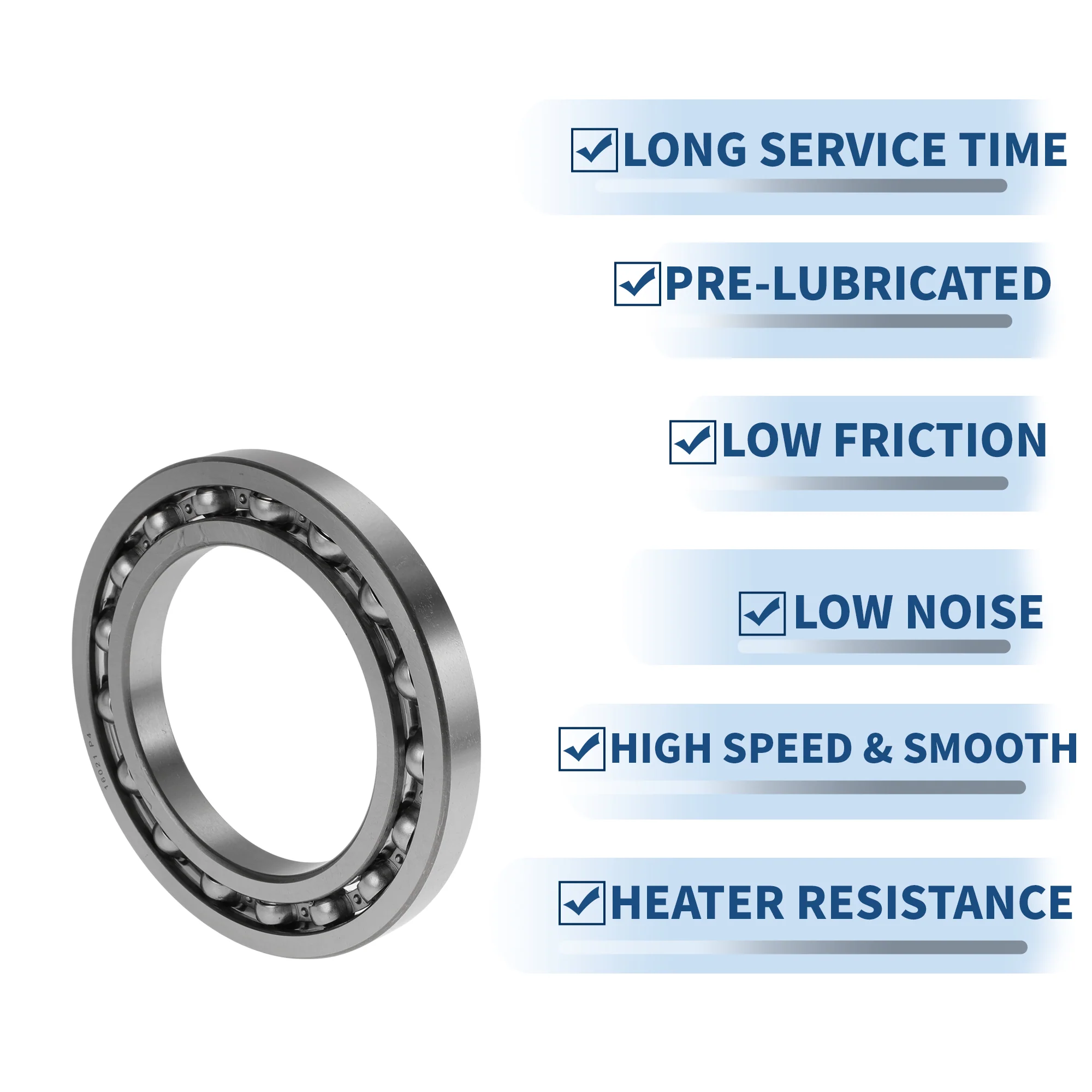 16021 Deep Groove Ball Bearings 105x160x18mm 1 Pcs Silver Tone - Image 5