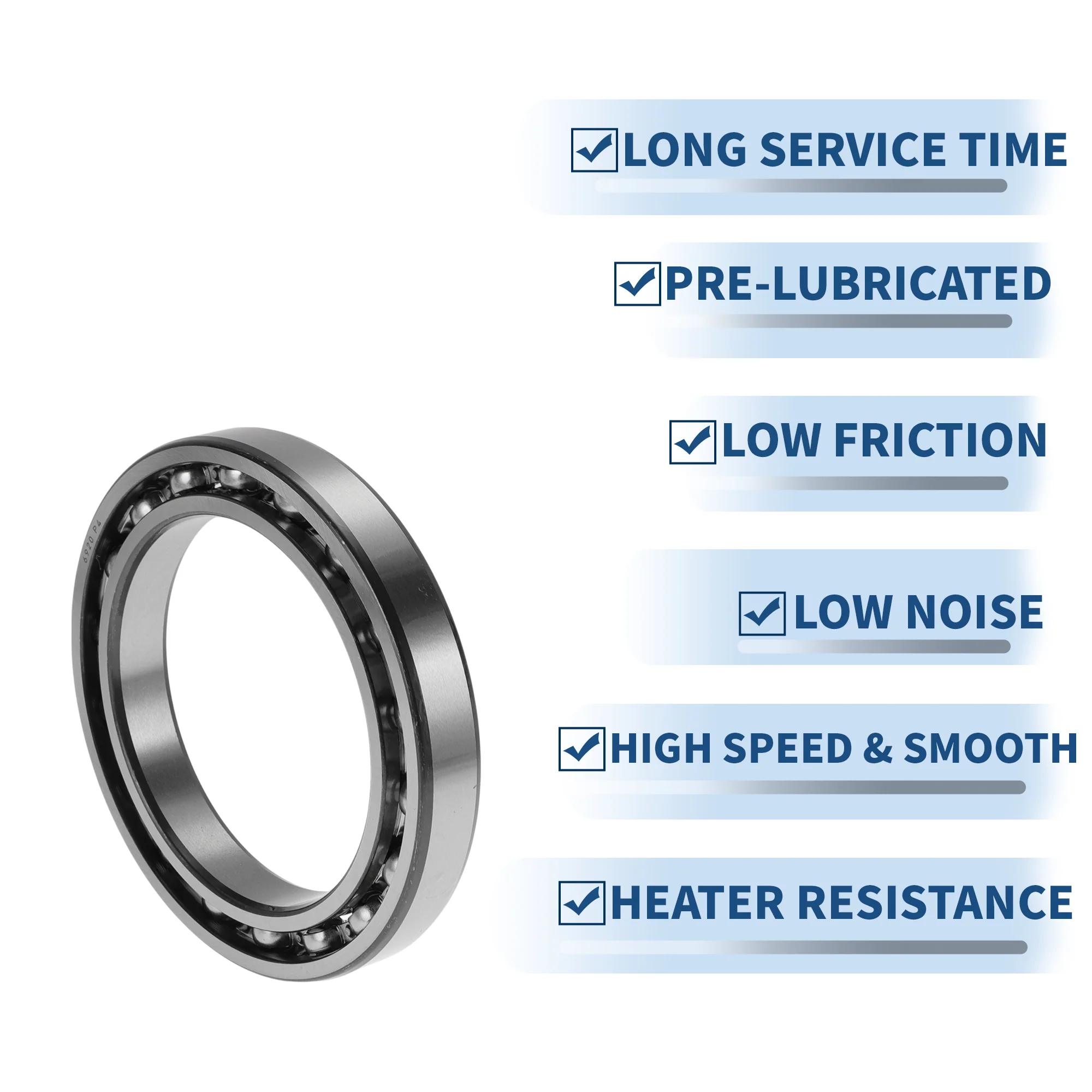 6920 Deep Groove Ball Bearings 100x140x20mm 1 Pcs Silver Tone - Image 5