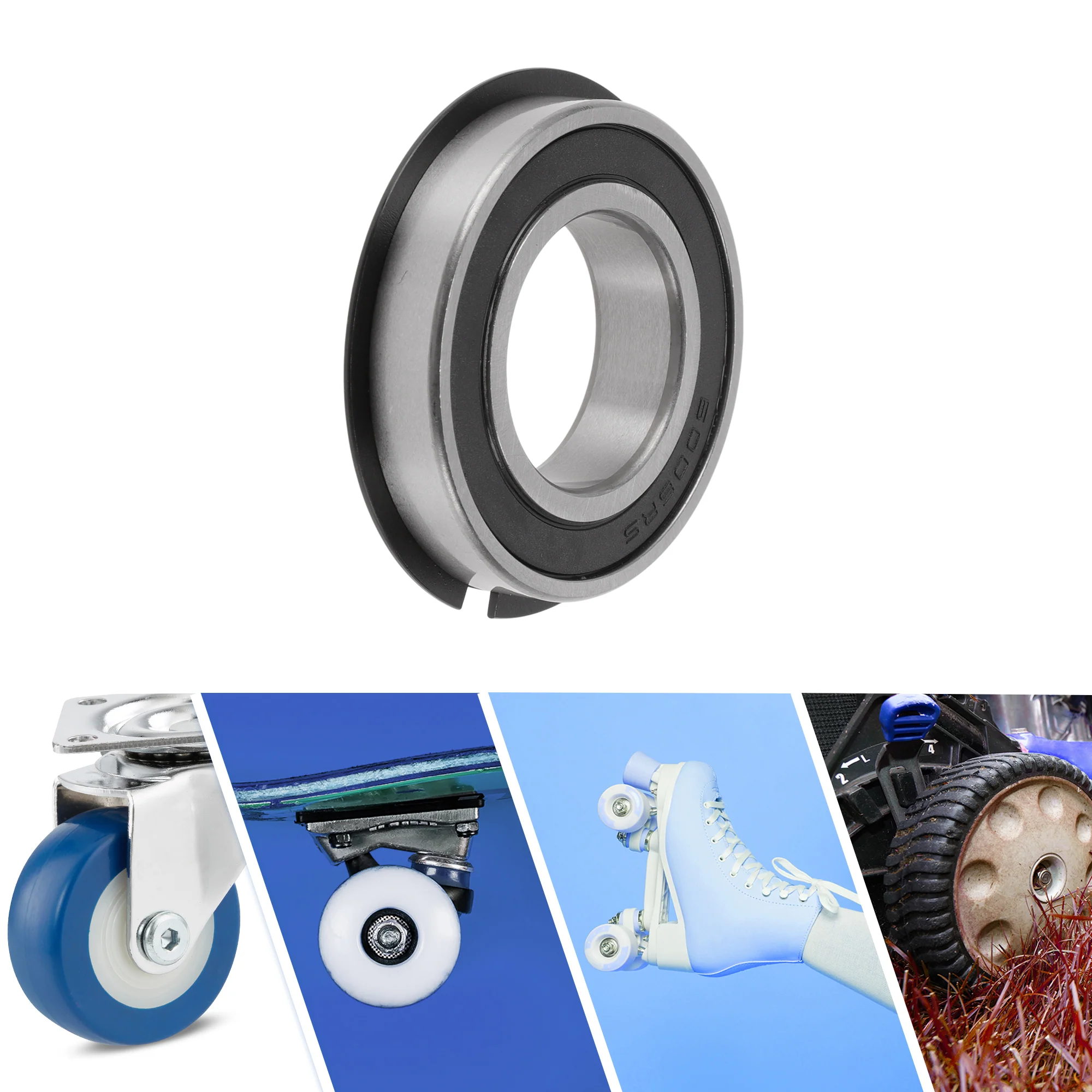6006NR2RS Deep Groove Ball Bearings 30x55x13mm Scooter Skateboard Wheel - Image 2