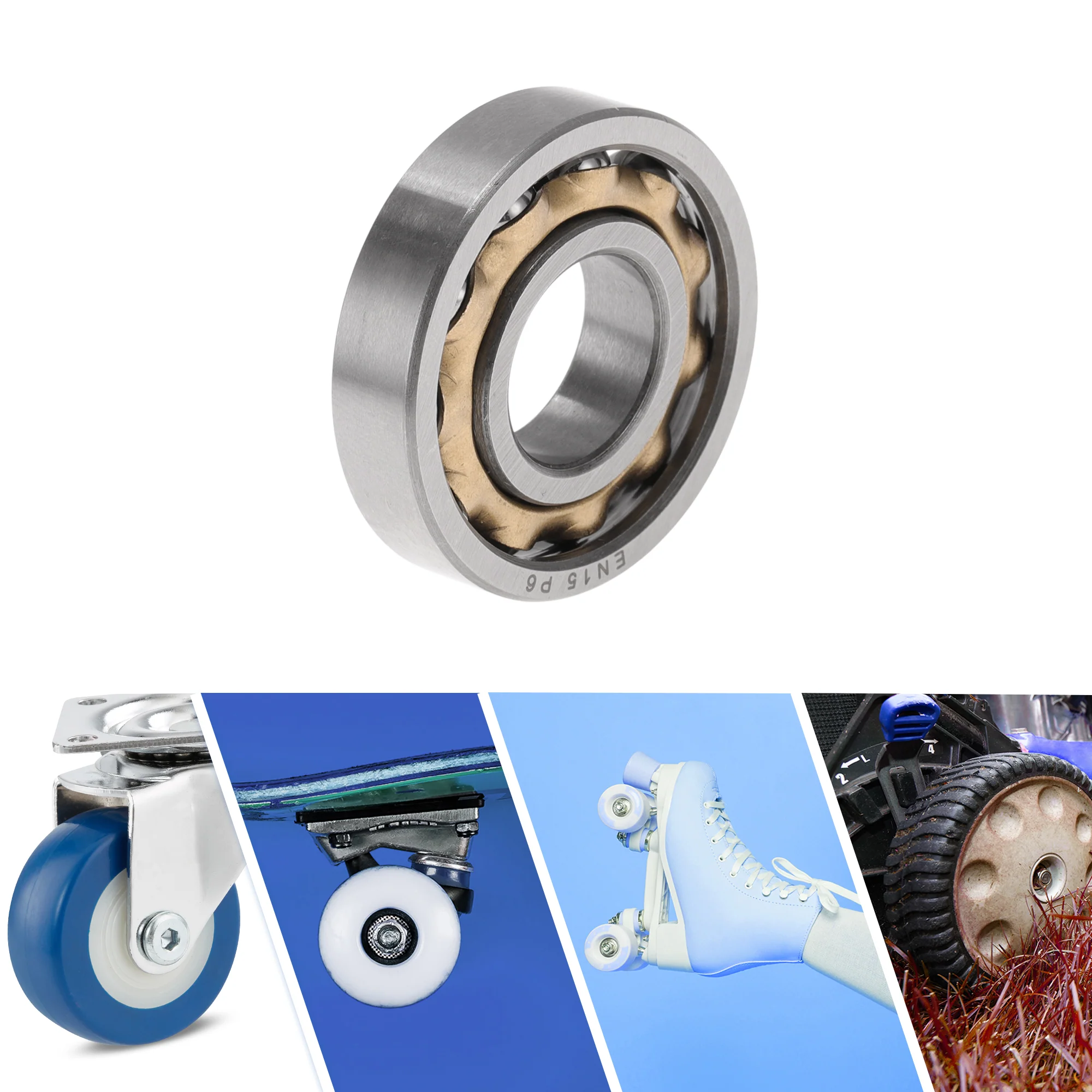 EN15 Deep Groove Ball Bearings 15x35x8mm Scooter Skateboard Wheel - Image 2