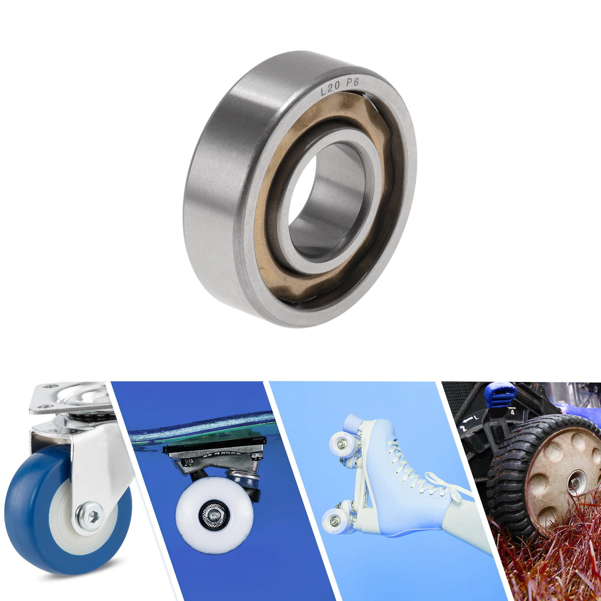 L20 Deep Groove Ball Bearings 20x47x14mm Scooter Skateboard Wheel - Image 2