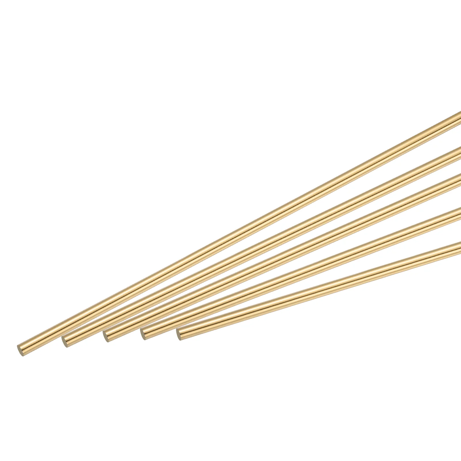1.5mm Diameter 305mm Length Brass Solid Round Rod for DIY Craft 15Pcs