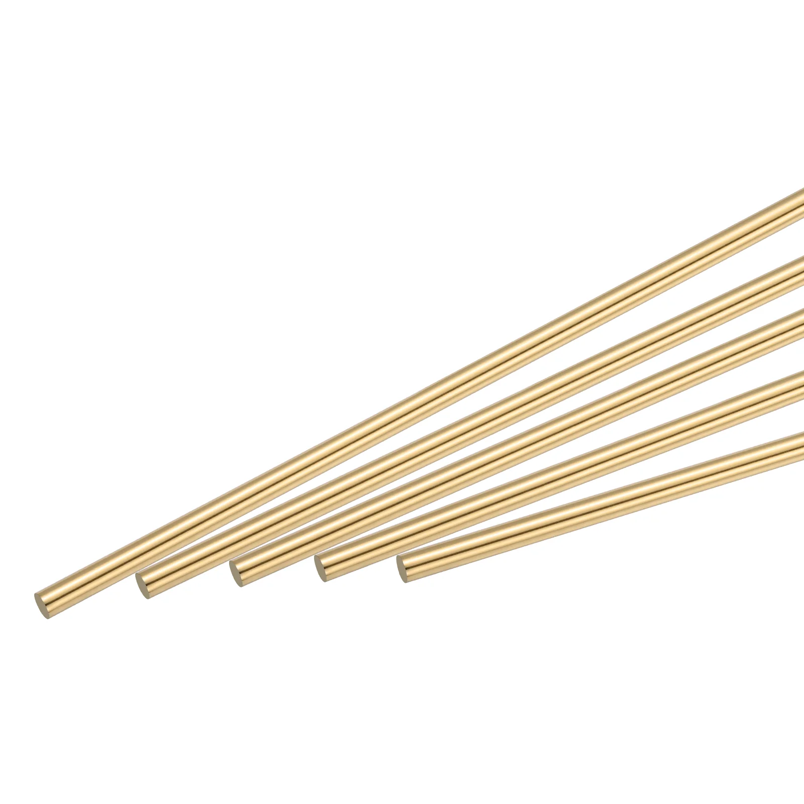 3mm Diameter 305mm Length Brass Solid Round Rod for DIY Craft 5Pcs