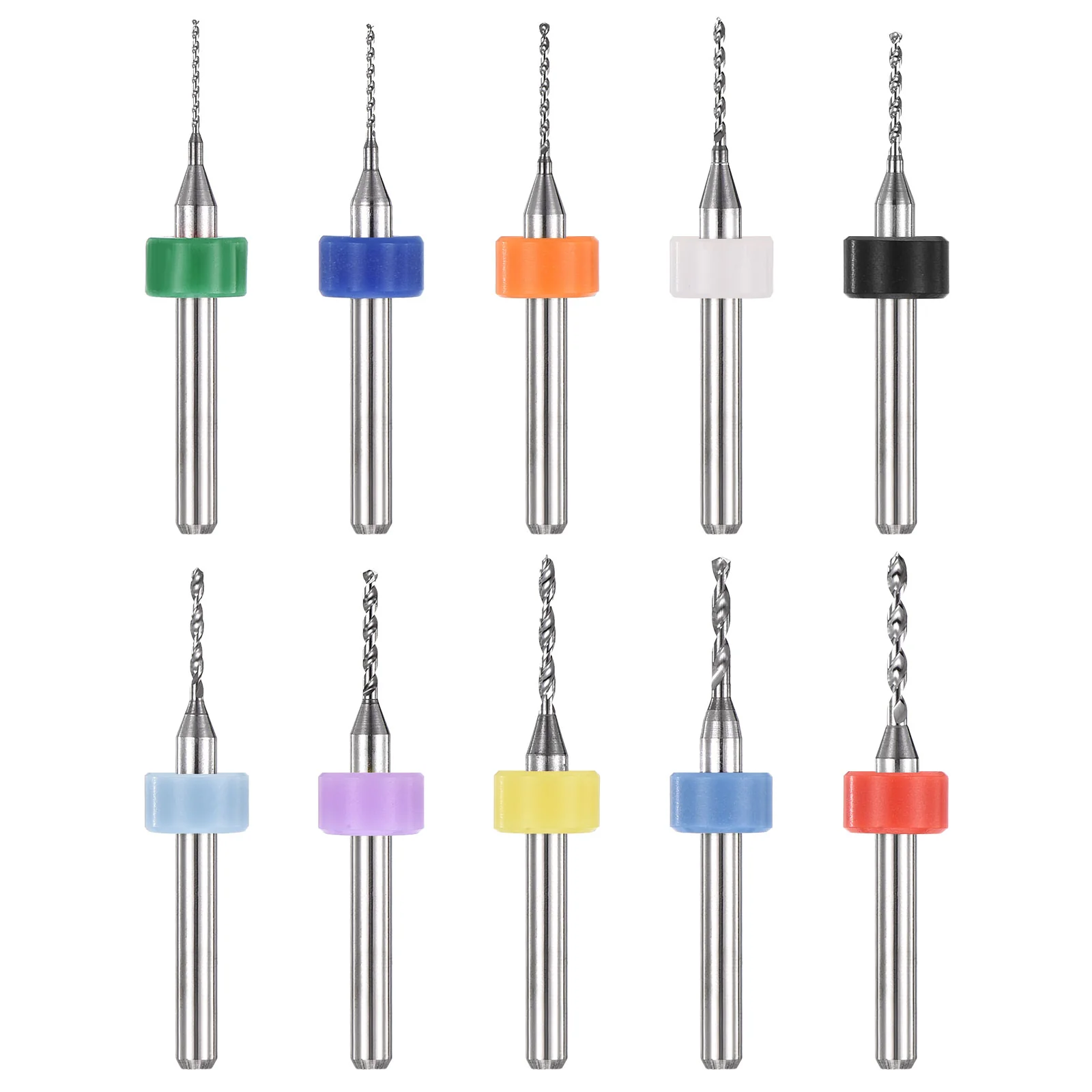 0.6-1.5mm Micro Drill Bits 3.175mm Shank Carbide for Print Circuit Board 10pcs