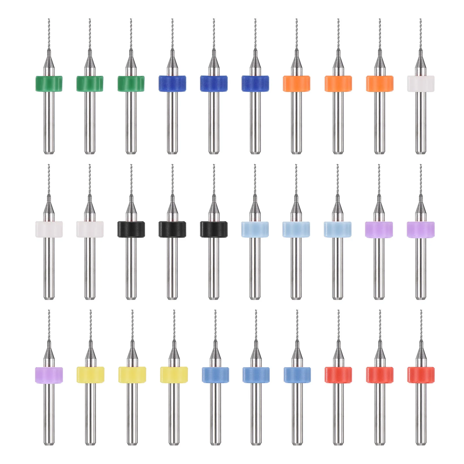0.6mm Micro Drill Bits 3.175mm Shank Carbide for Print Circuit Board 30pcs