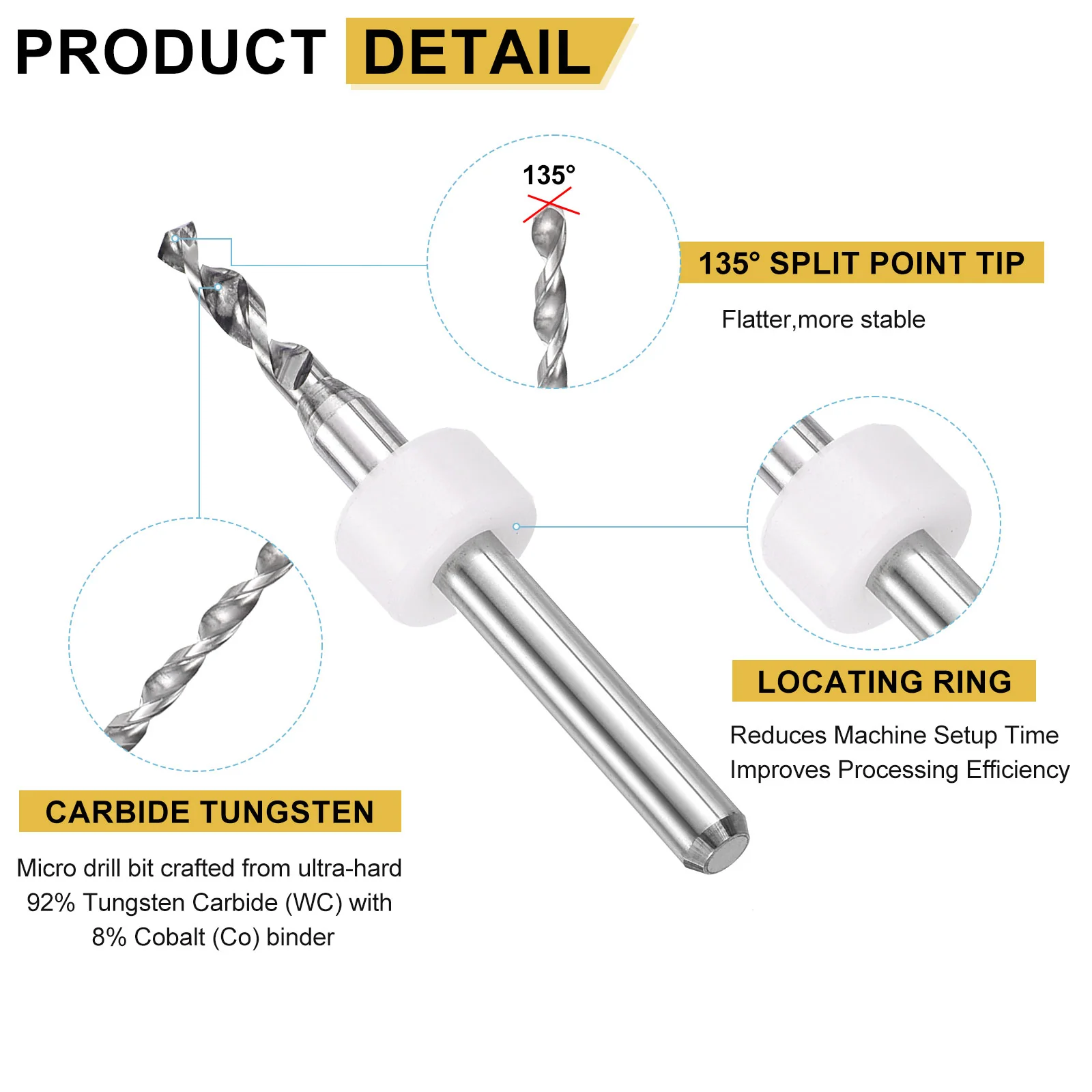 2.15mm Micro Drill Bits 3.175mm Shank Carbide for Print Circuit Board 30pcs - Image 4
