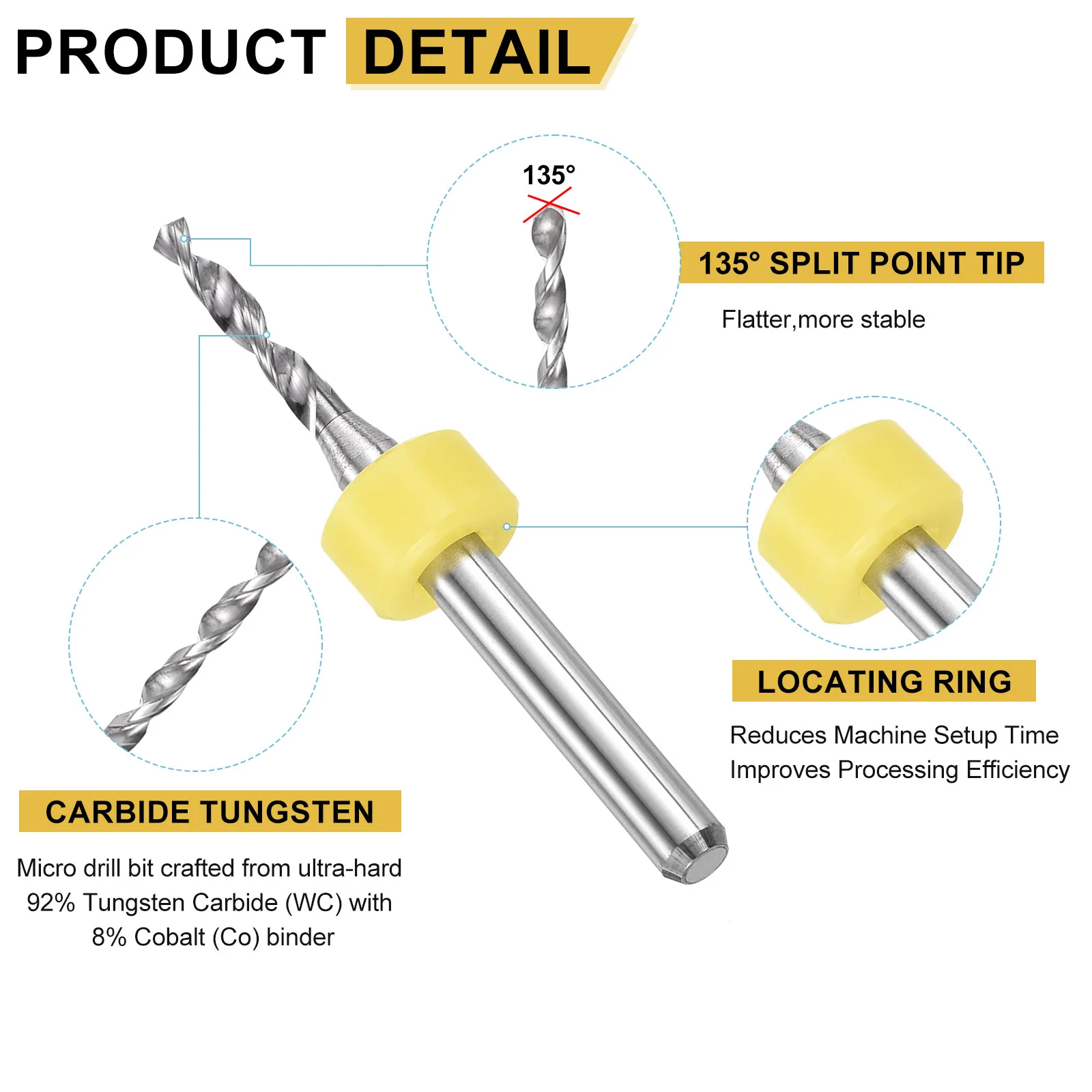2mm Micro Drill Bits 3.175mm Shank Carbide for Print Circuit Board 20pcs - Image 4