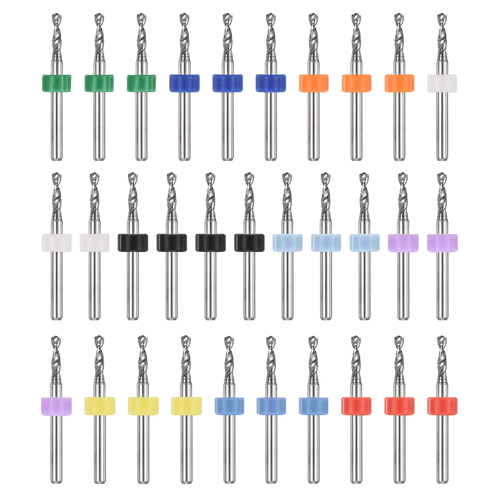 2.45mm Micro Drill Bits 3.175mm Shank Carbide for Print Circuit Board 30pcs