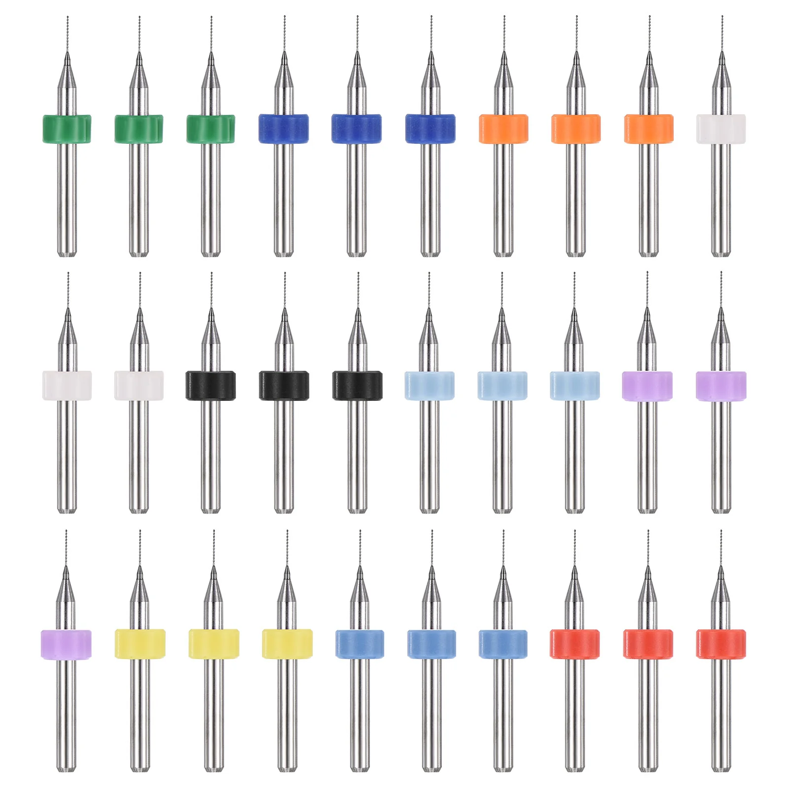 0.3mm Micro Drill Bits 3.175mm Shank Carbide for Print Circuit Board 30pcs