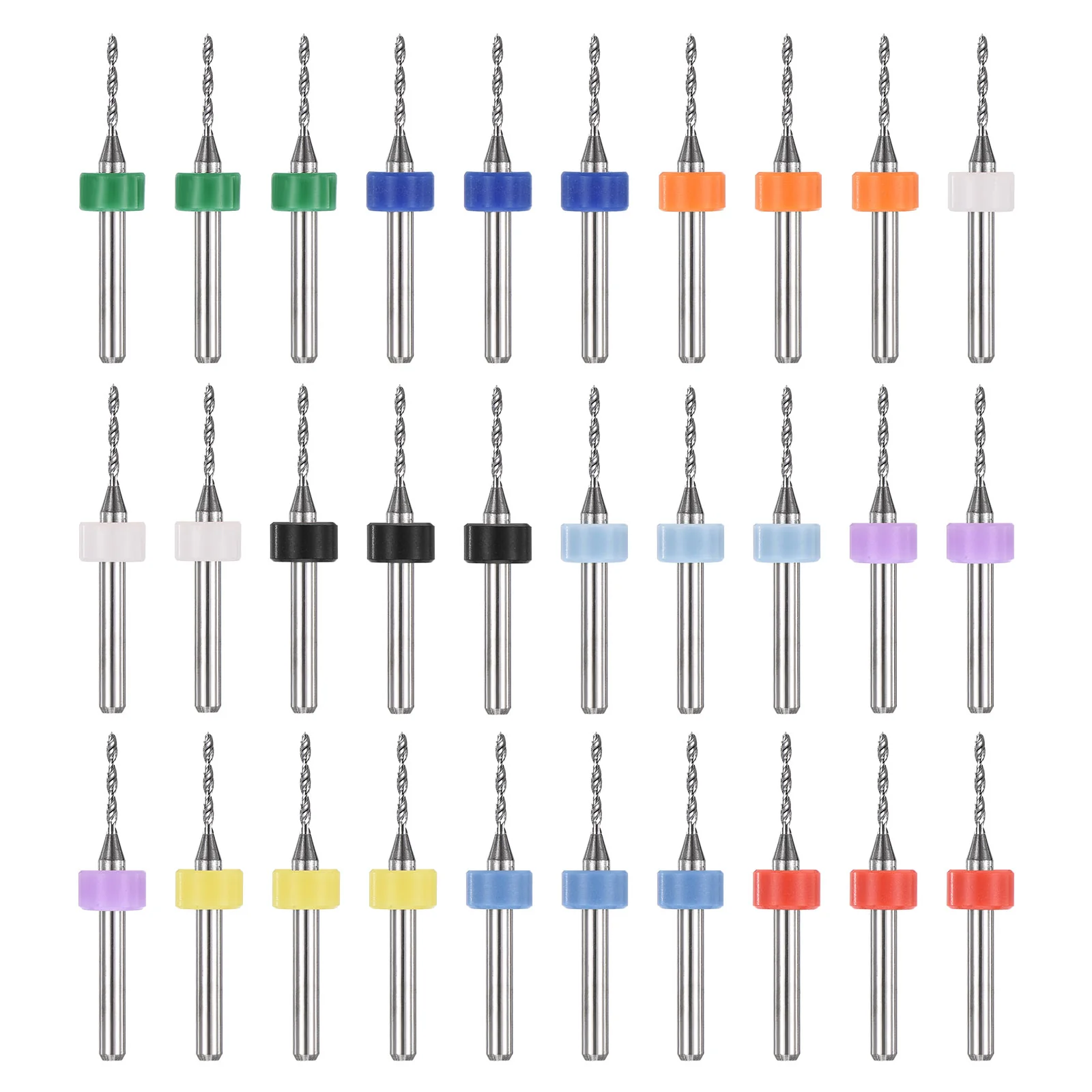 1.3mm Micro Drill Bits 3.175mm Shank Carbide for Print Circuit Board 30pcs