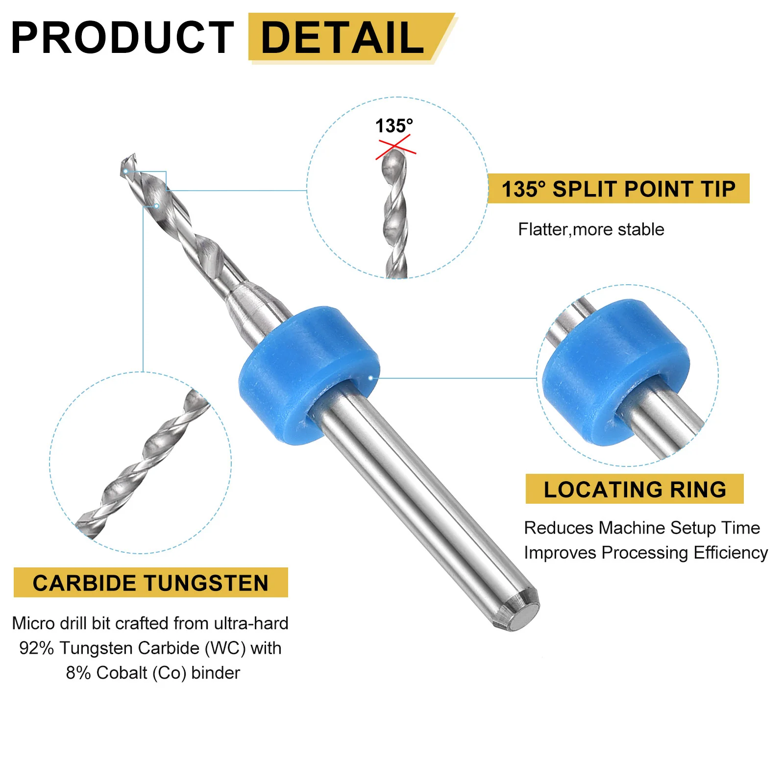0.15-1mm Micro Drill Bits 3.175mm Shank Carbide for Print Circuit Board 10pcs - Image 10