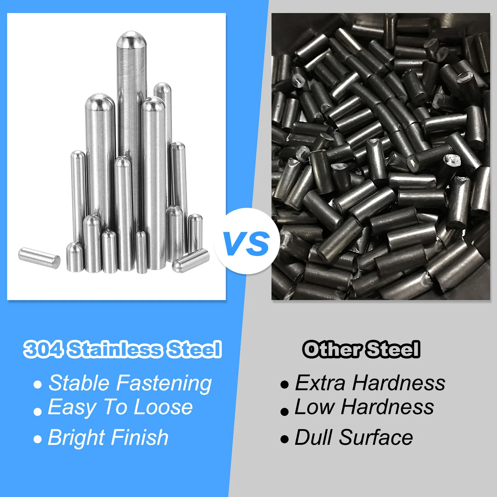 100pcs Dowel Pins M2 x 4mm Stainless Steel Round Head Shelf Support Peg Pin Rod - Image 113