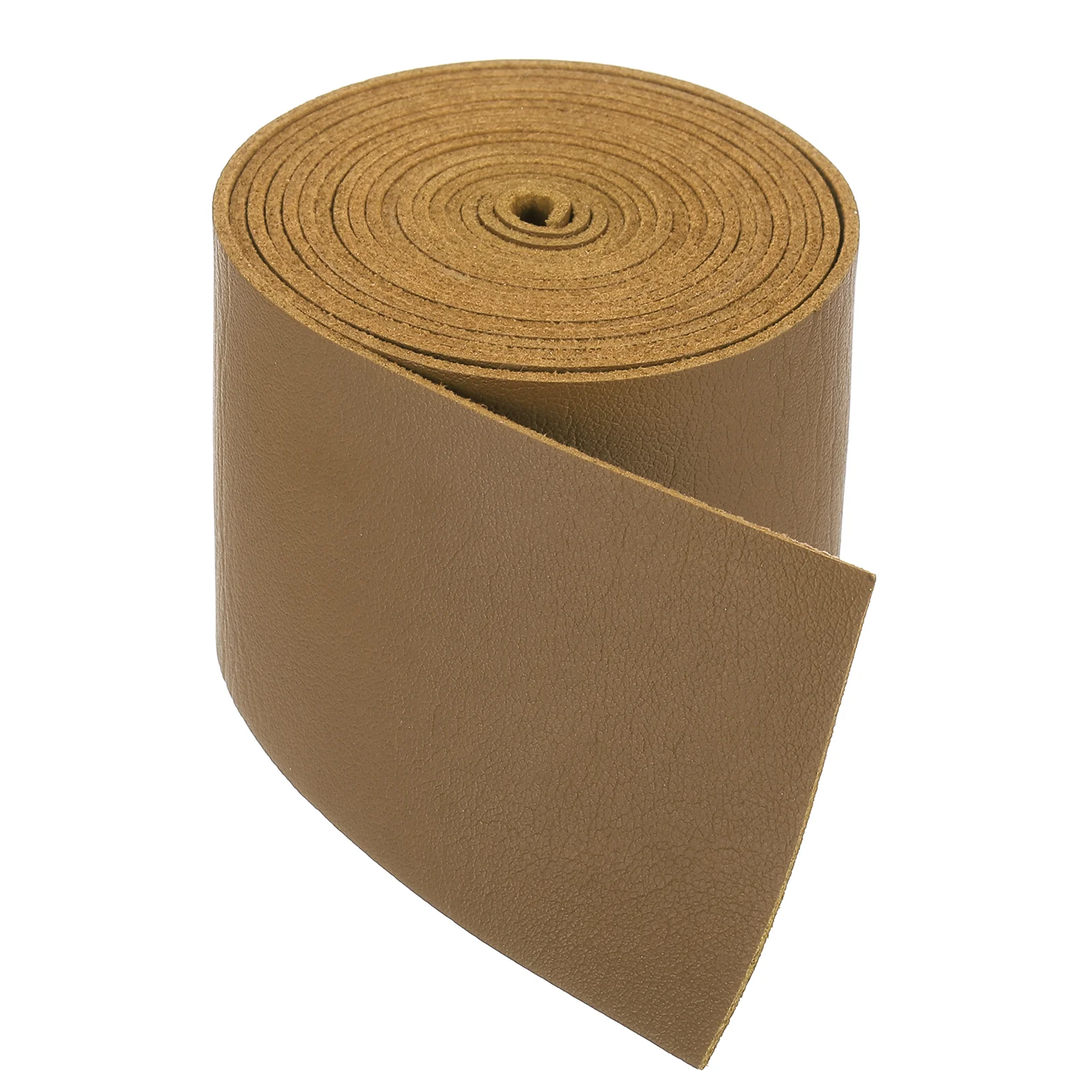 Light Brown Faux Leather Strap 2 Inch Wide 78 Inch Long 1.3mm Thick