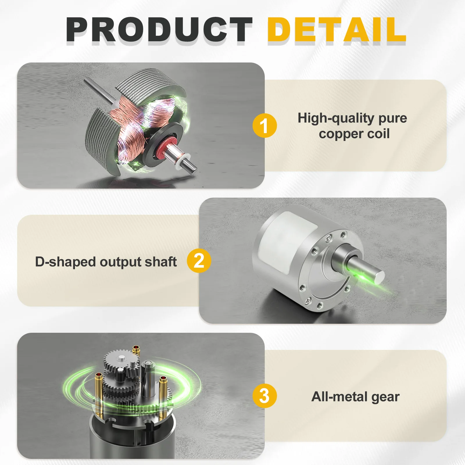 Micro Gear Box Motor Speed Reduction Geared Motor DC 12V 66RPM JGB37-520 - Image 4
