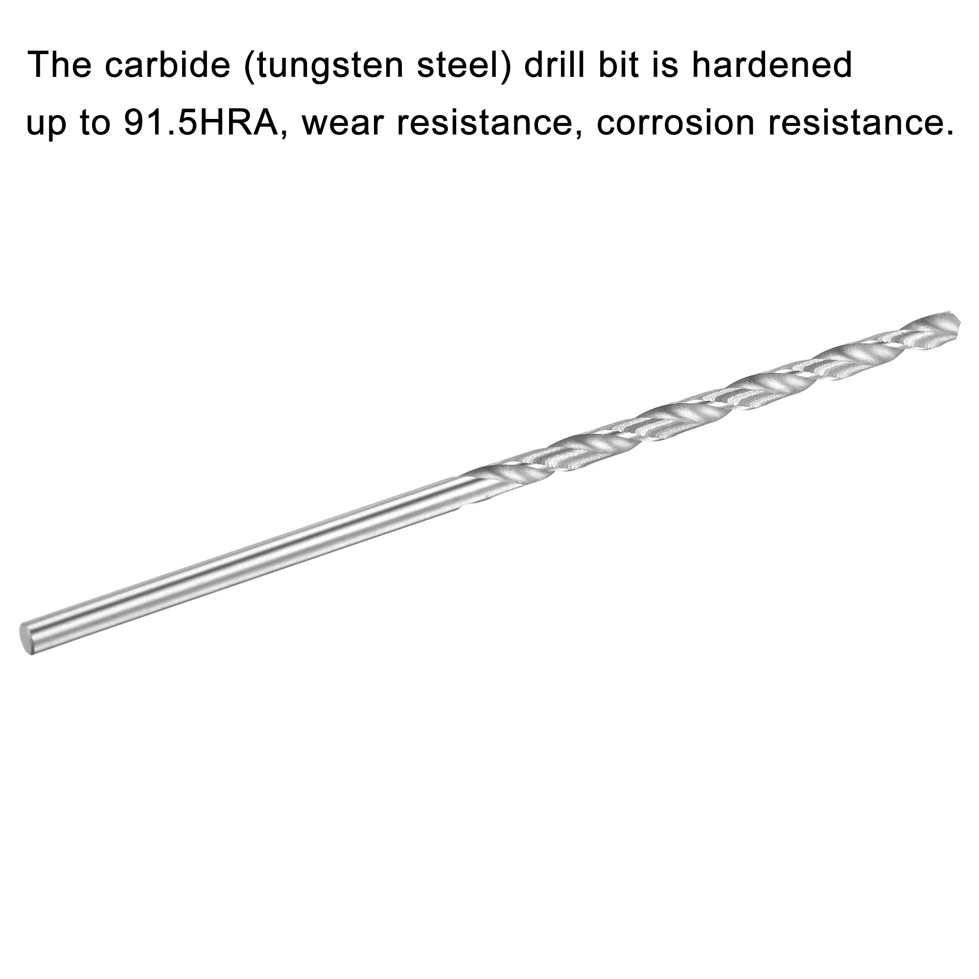 Uxcell 2mm Carbide Spiral Flute Straight Shank Twist Drill Bit for Stainless Steel - Image 4