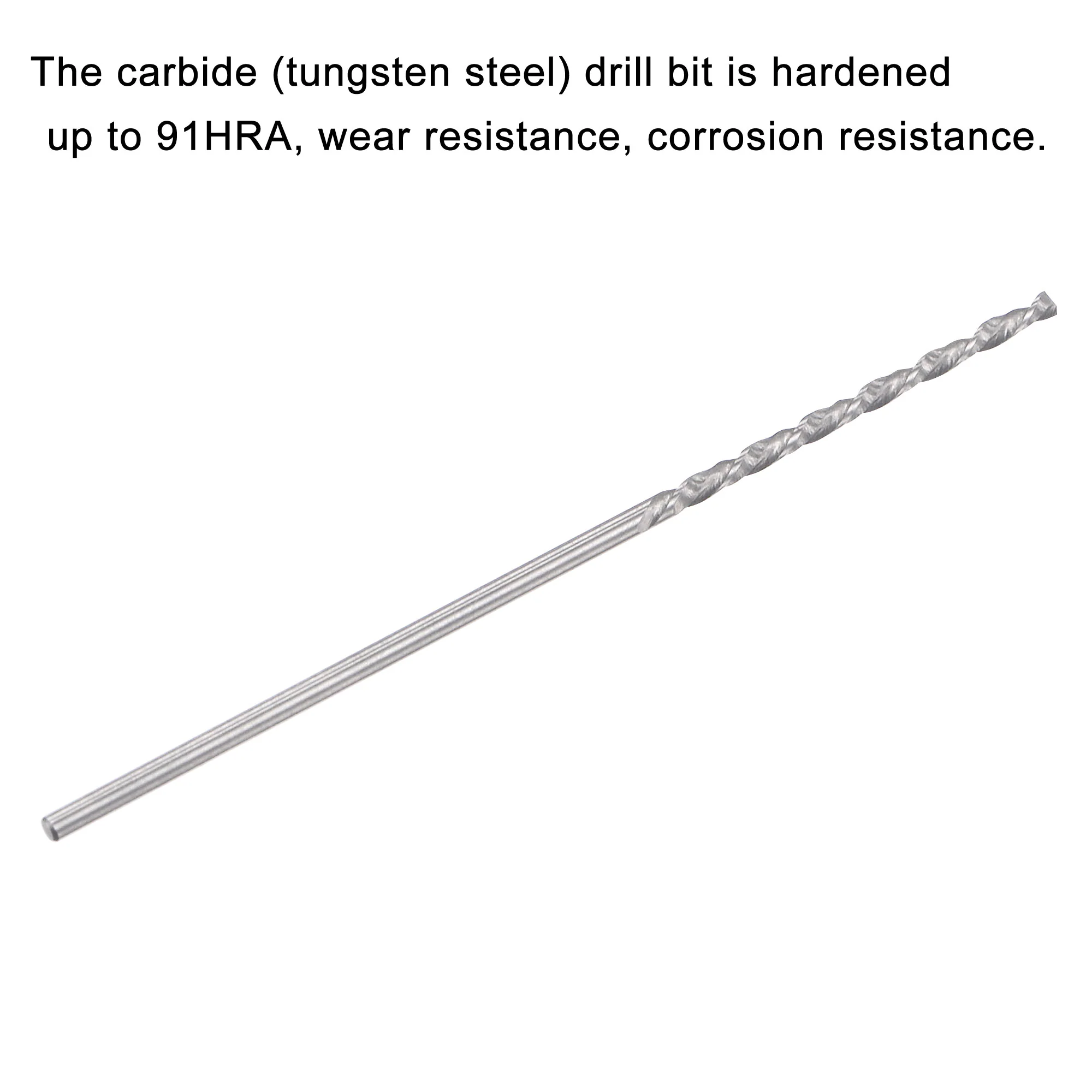 Uxcell 1.2mm Solid Carbide Left Hand Spiral Flutes Twist Drill Bit for Alloy Metal - Image 4
