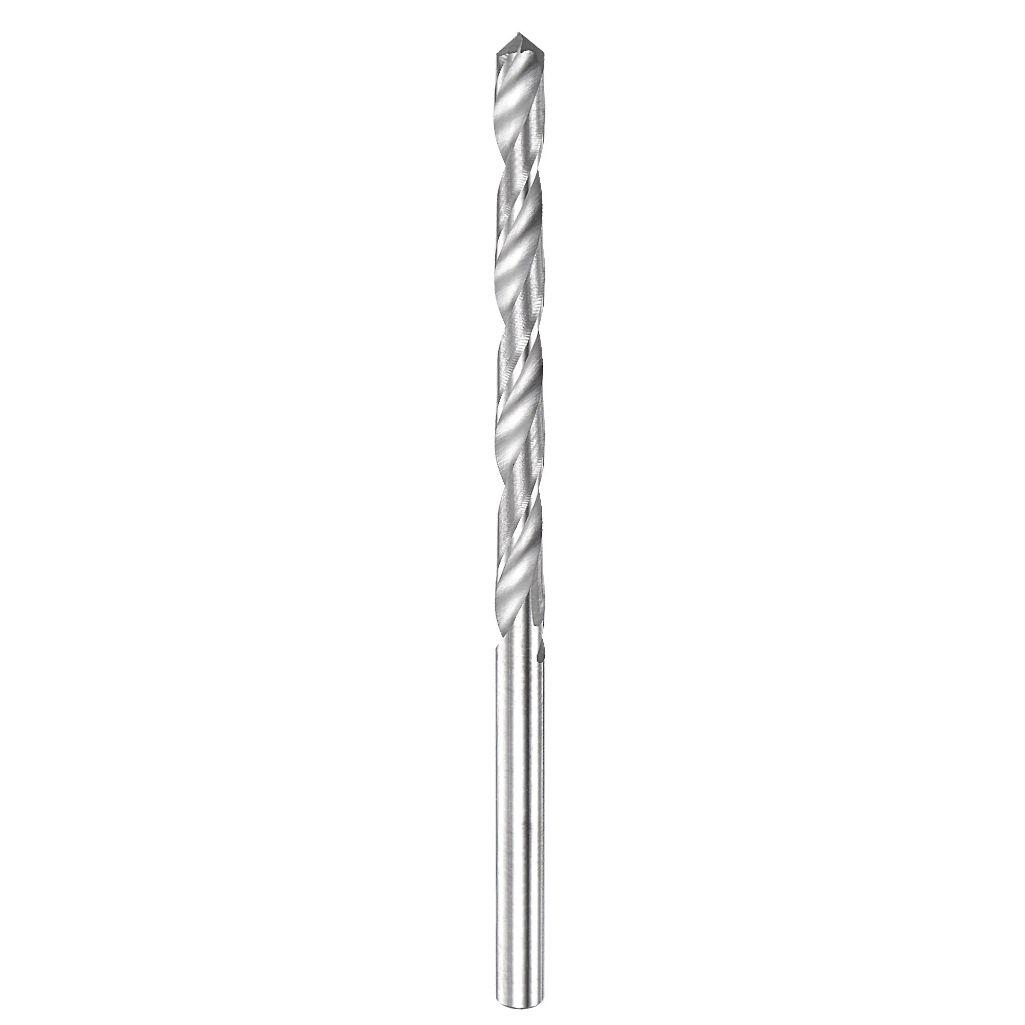 Uxcell 3mm Carbide Spiral Flute Straight Shank Twist Drill Bit for Stainless Steel