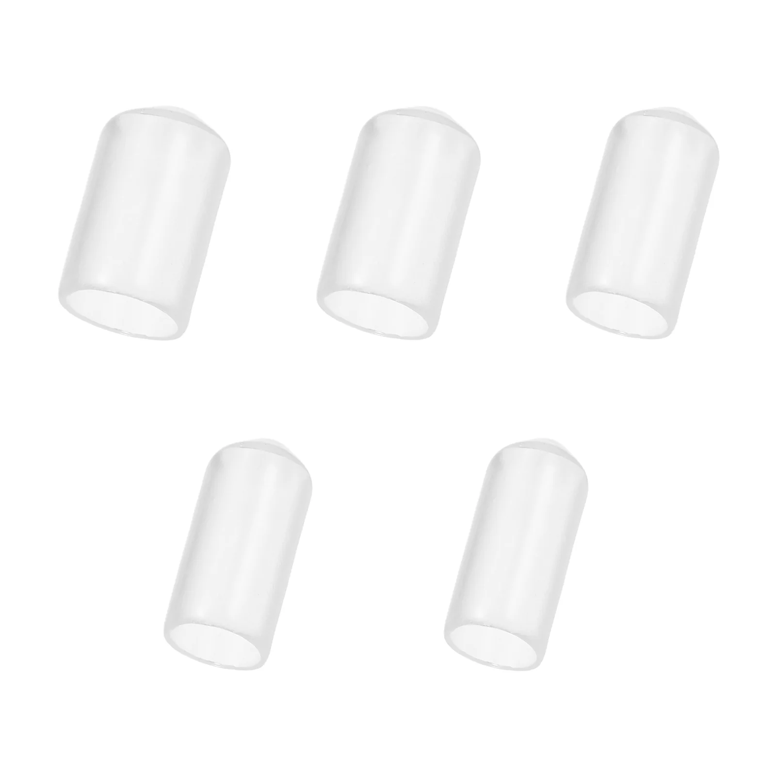 Uxcell 100pcs Round Rubber End Caps Protective Caps 7mm 8mm 9mm 10mm 11mm Clear - Image 3