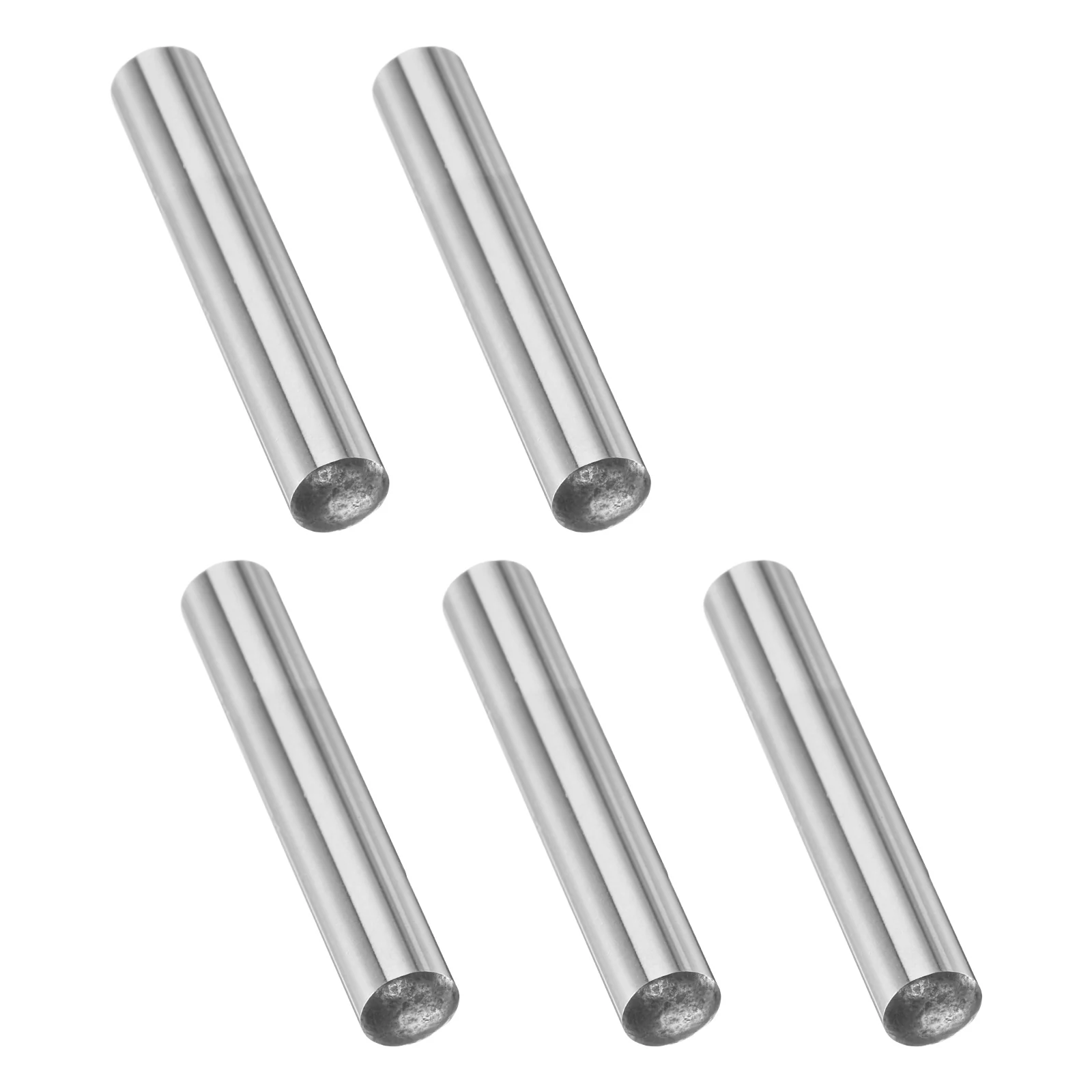 5 Pcs Carbon Steel Dowel Pins, 3/16" x 1-3/8 " Round Steel Metal Rods, Silver