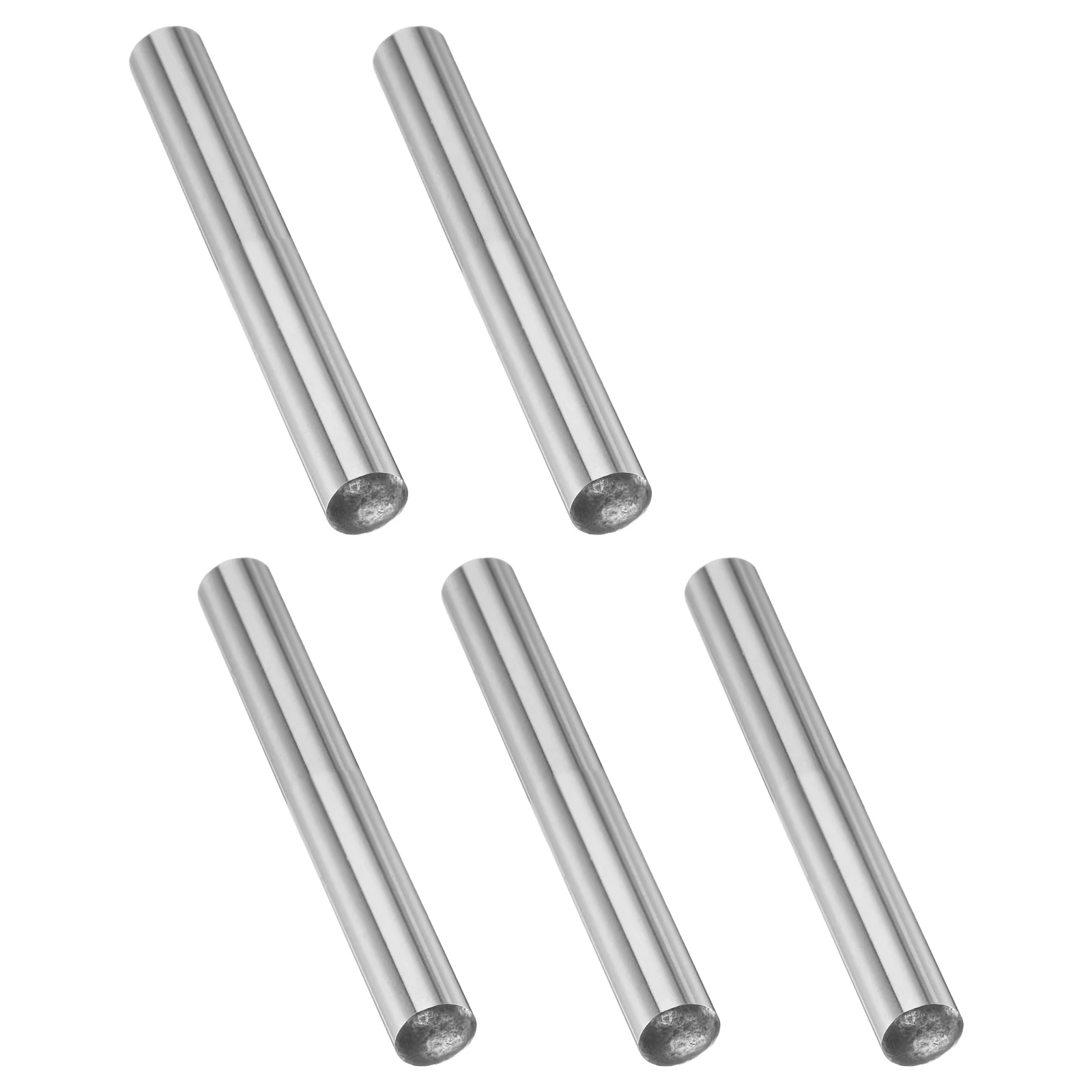 5 Pcs Carbon Steel Dowel Pins, 3/16" x 1-7/8 " Round Steel Metal Rods, Silver